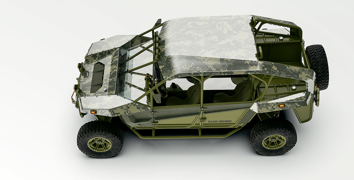 Off-road vehicle，FMS，concept，3d，industrial design，