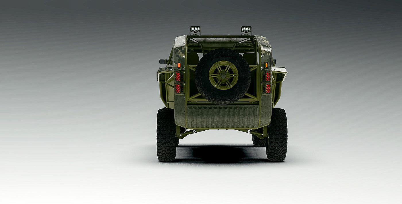 Off-road vehicle，FMS，concept，3d，industrial design，