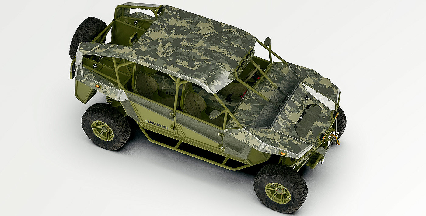 Off-road vehicle，FMS，concept，3d，industrial design，