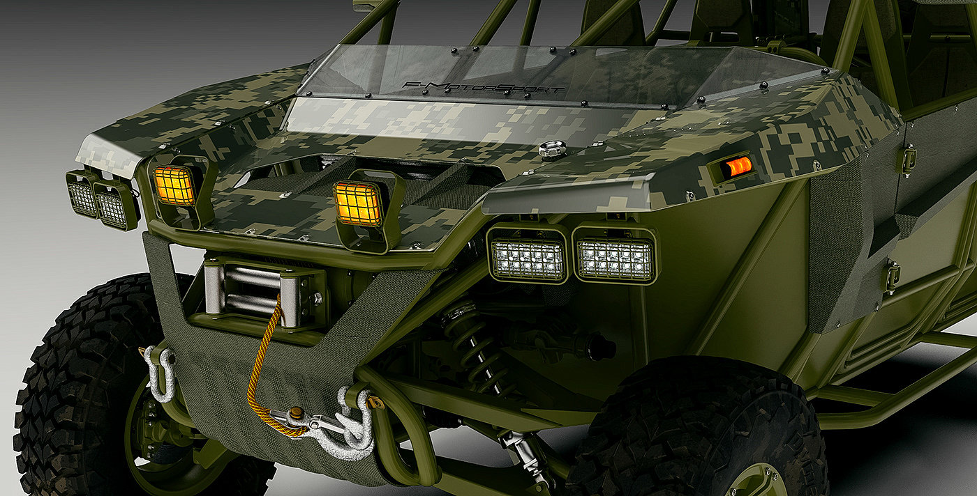 Off-road vehicle，FMS，concept，3d，industrial design，