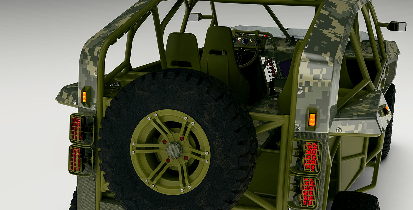 Off-road vehicle，FMS，concept，3d，industrial design，