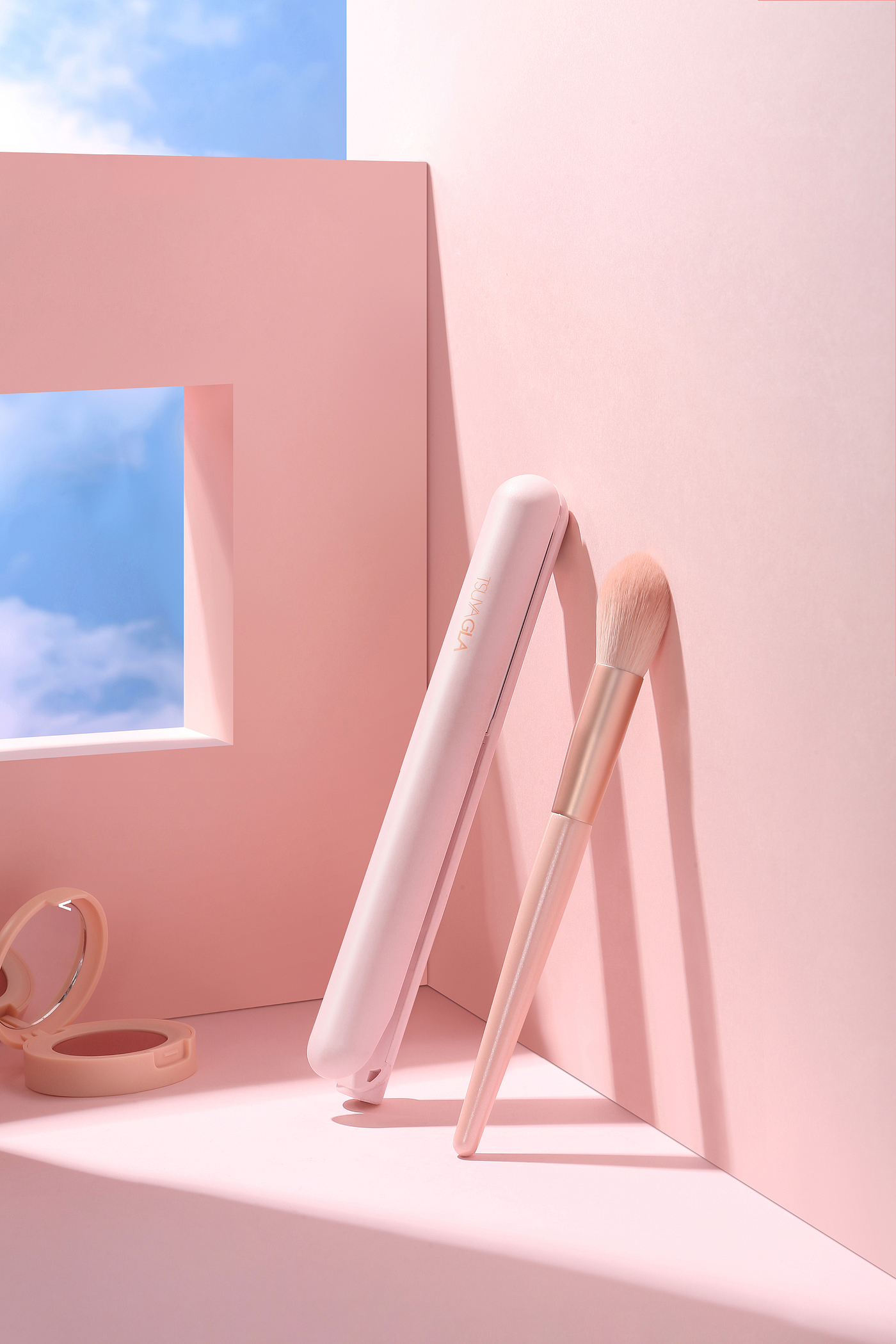 Beauty care, hair straightener design，