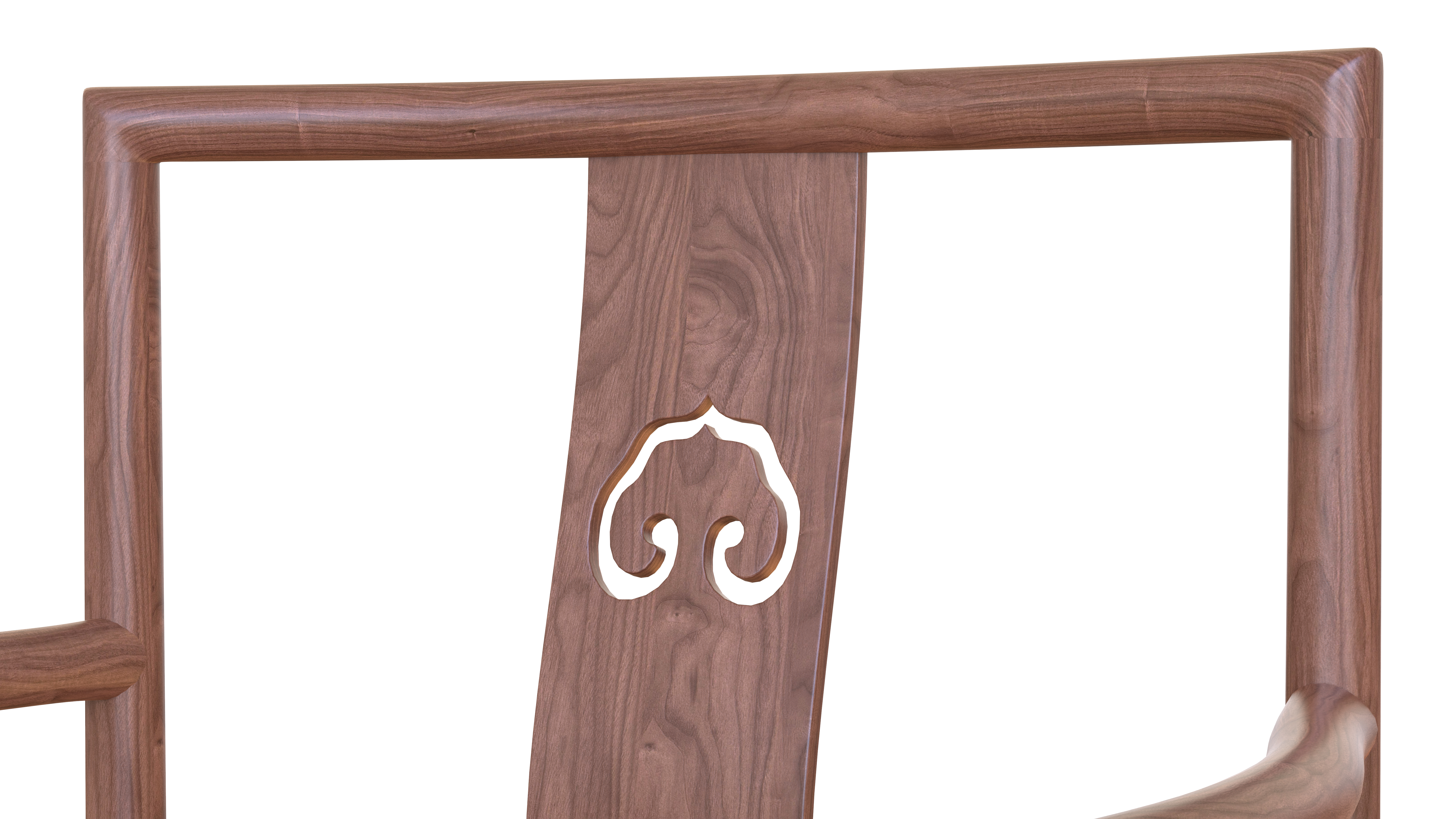 Ruyi chair，Chinese style，dining table and chair，solid wood，furniture，Home Furnishing，product，originality，