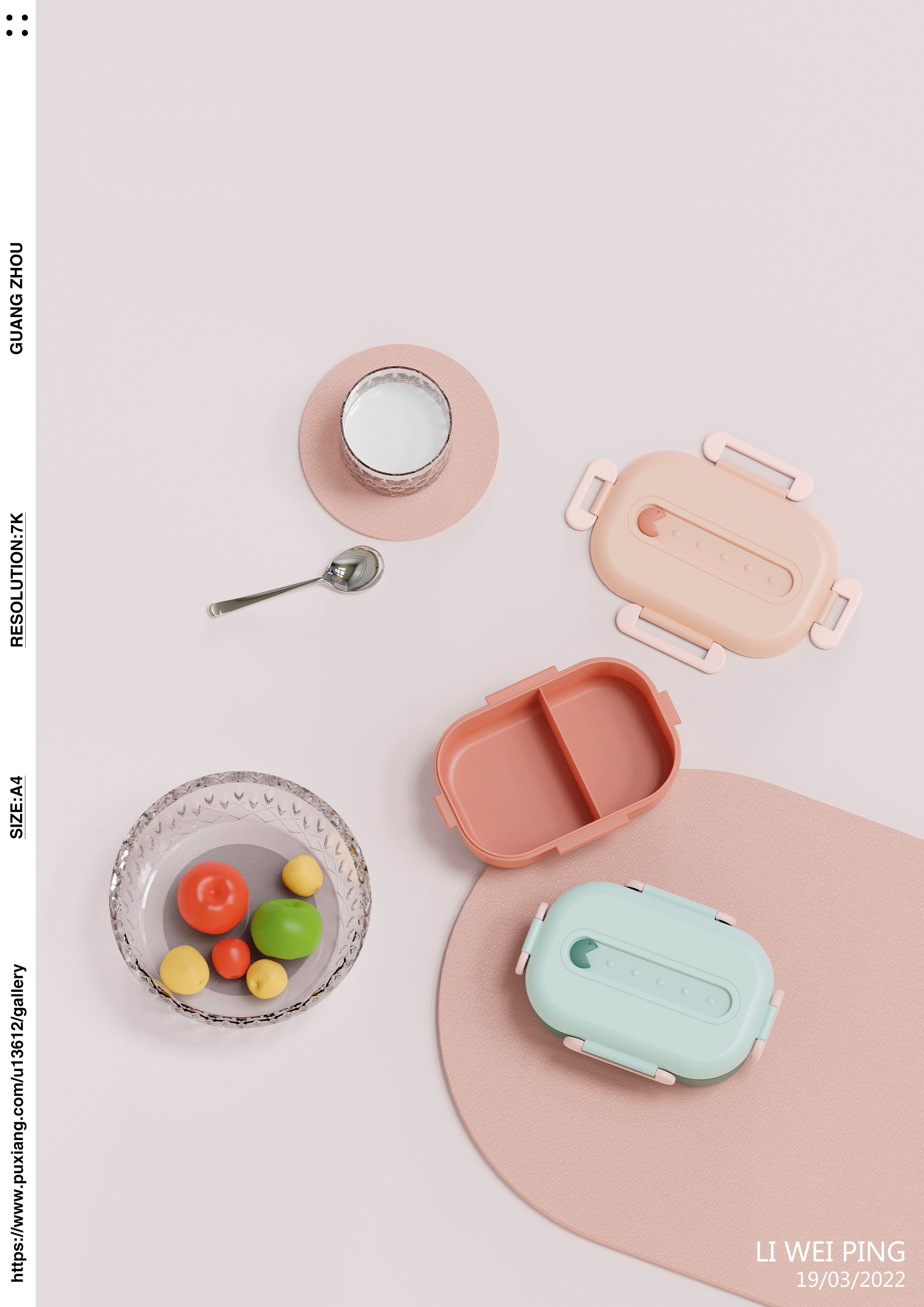 Lunch box，articles for daily use，Home Furnishing，Fruits，colour，Eat beans，