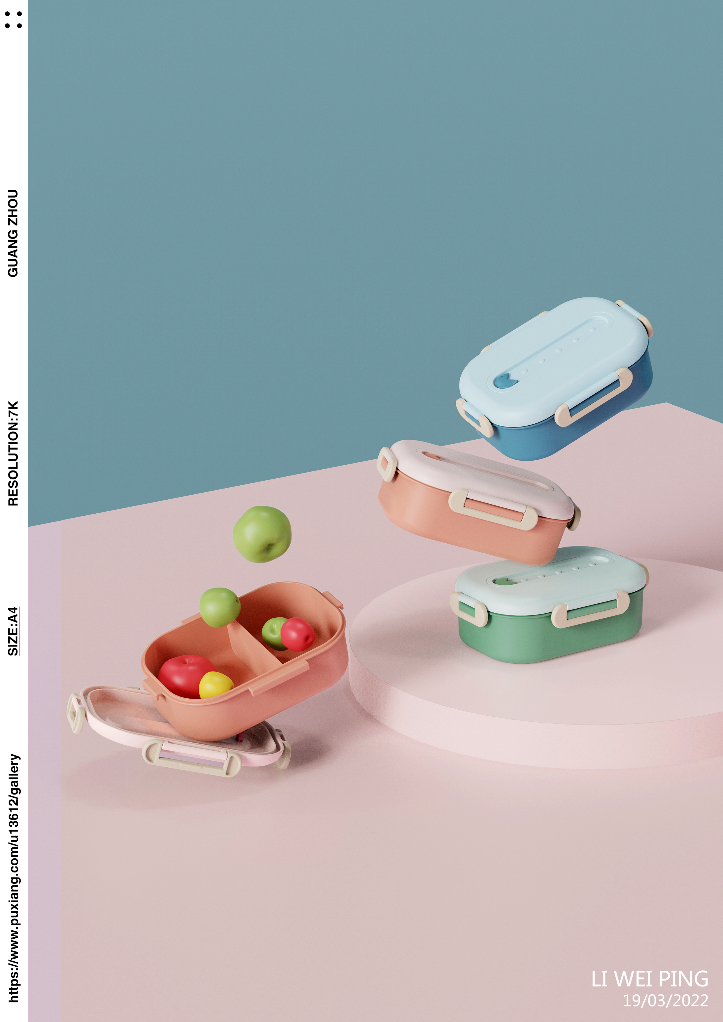 Lunch box，articles for daily use，Home Furnishing，Fruits，colour，Eat beans，