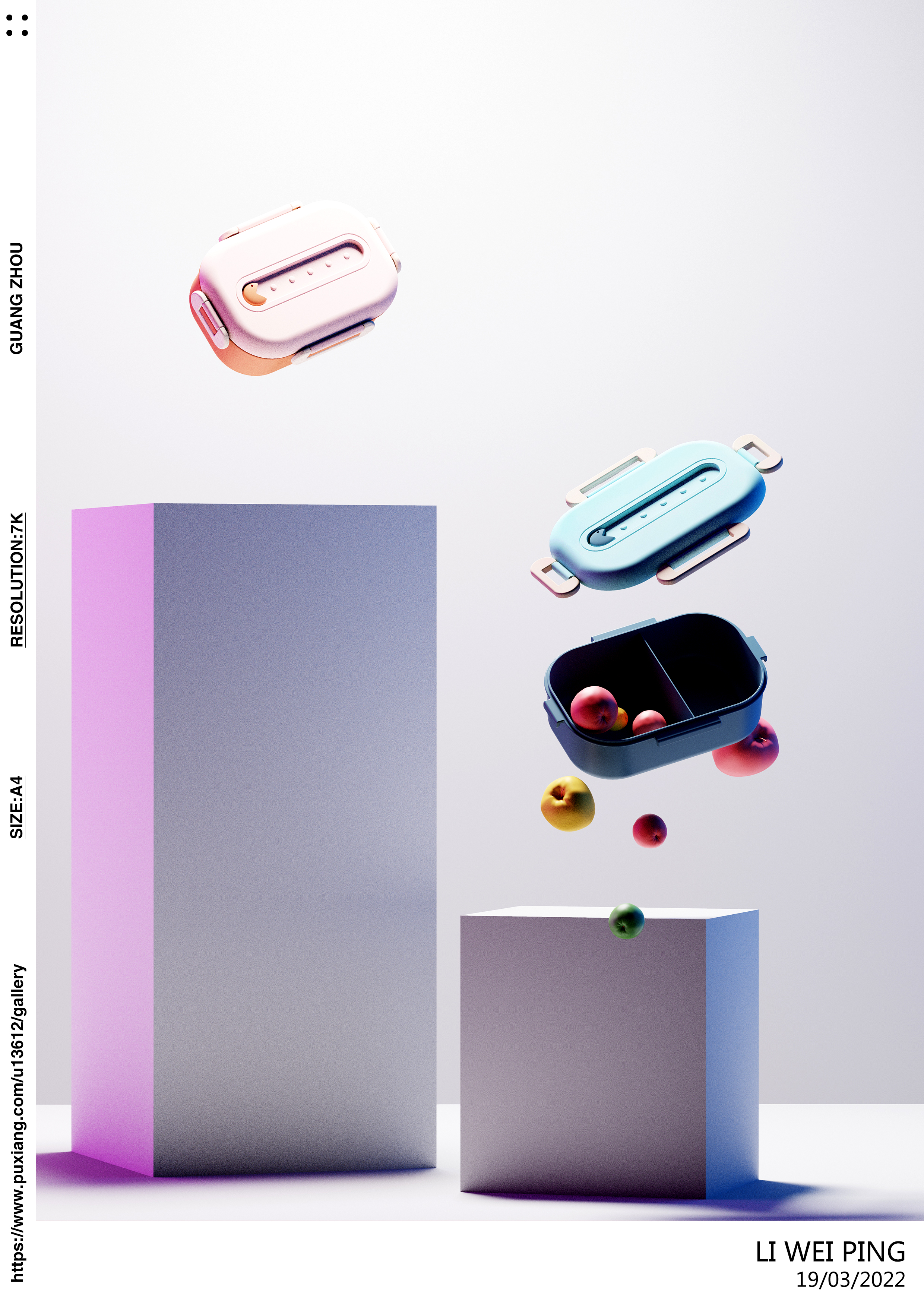 Lunch box，articles for daily use，Home Furnishing，Fruits，colour，Eat beans，