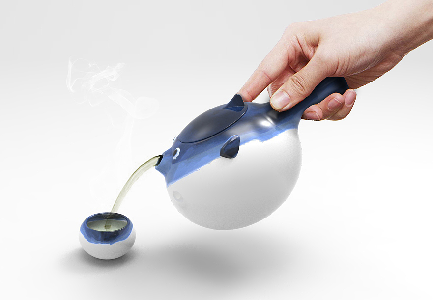 Puffer fish，teapot，Cultural creation，