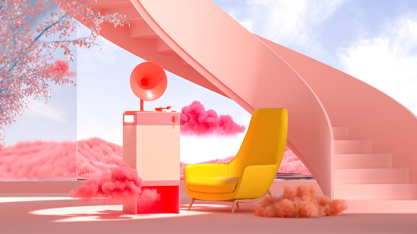 Small household appliance design，phonograph，product design，jukebox，