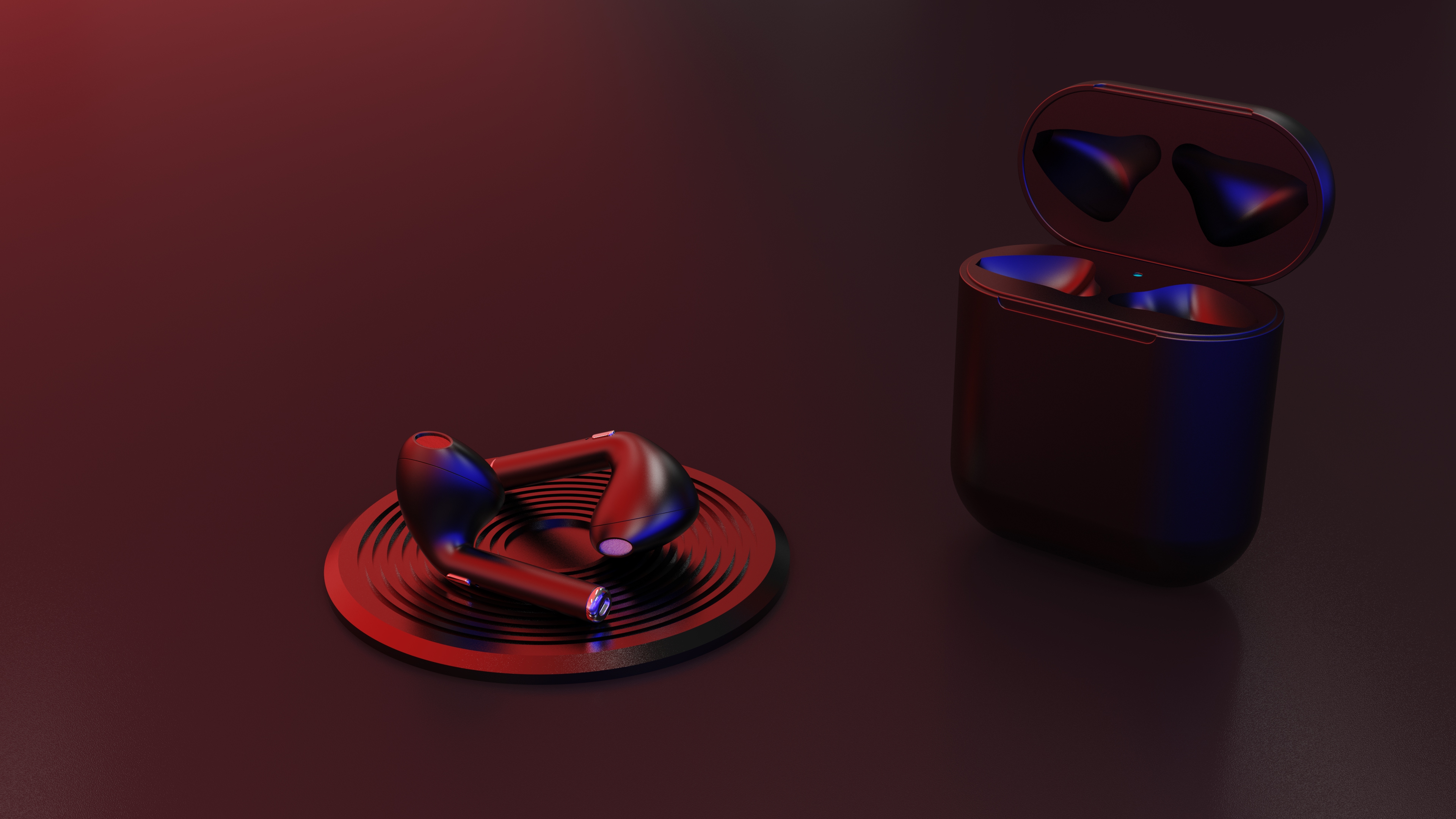 keyshot，photoshop，smoke，Water drops，Caustics，Red and blue light，