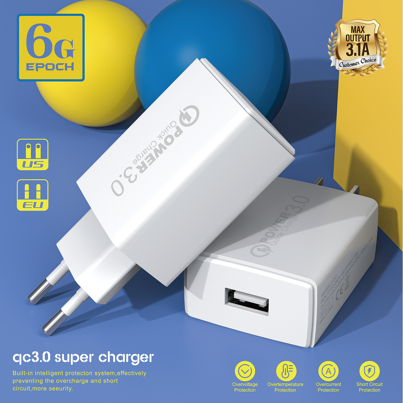 Charger，3C digital，packing design，