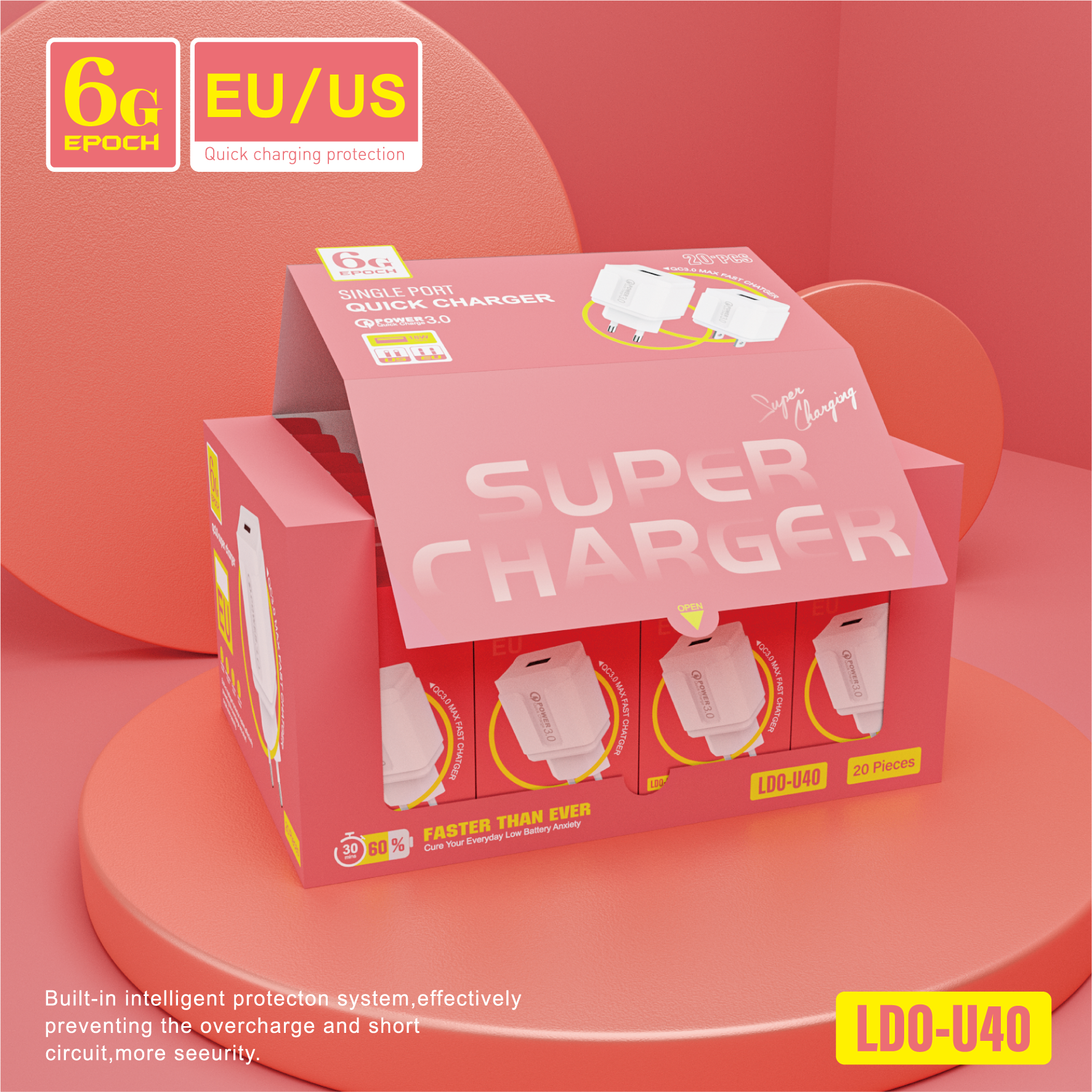 Charger，3C digital，packing design，