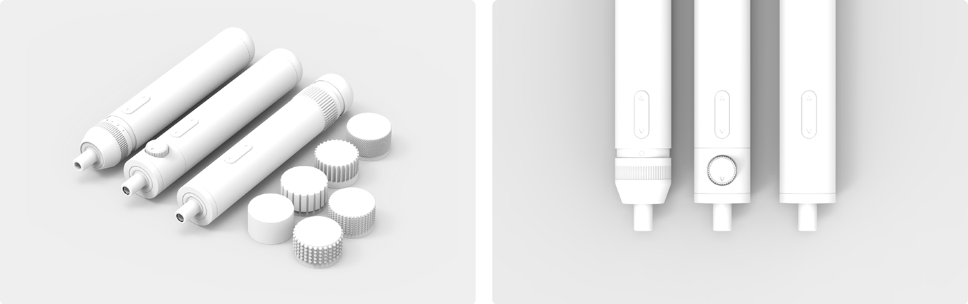 Electric screwdriver，bolt driver，3d，3D visualization，product，conceptual design，industrial，