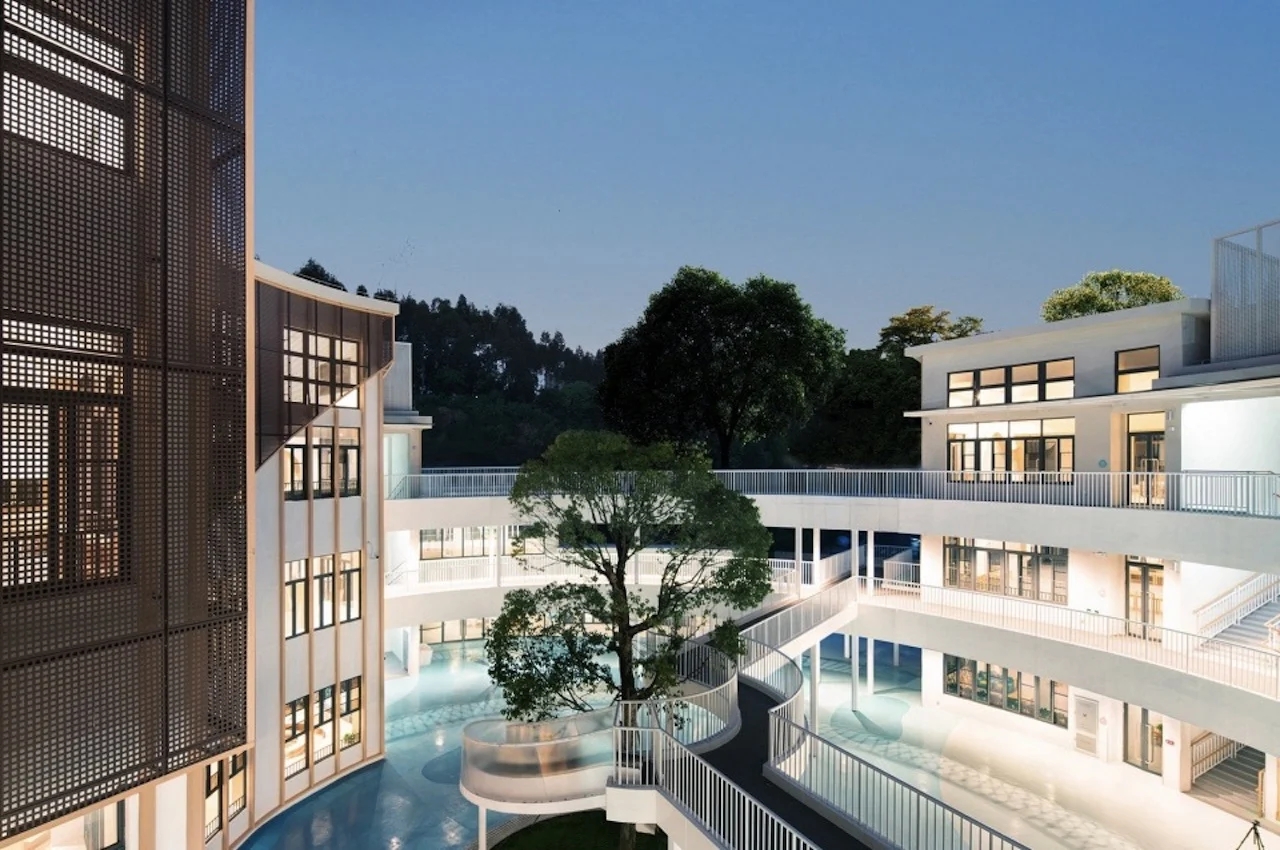 kindergarten，Guangzhou，security，private school，Architecture，