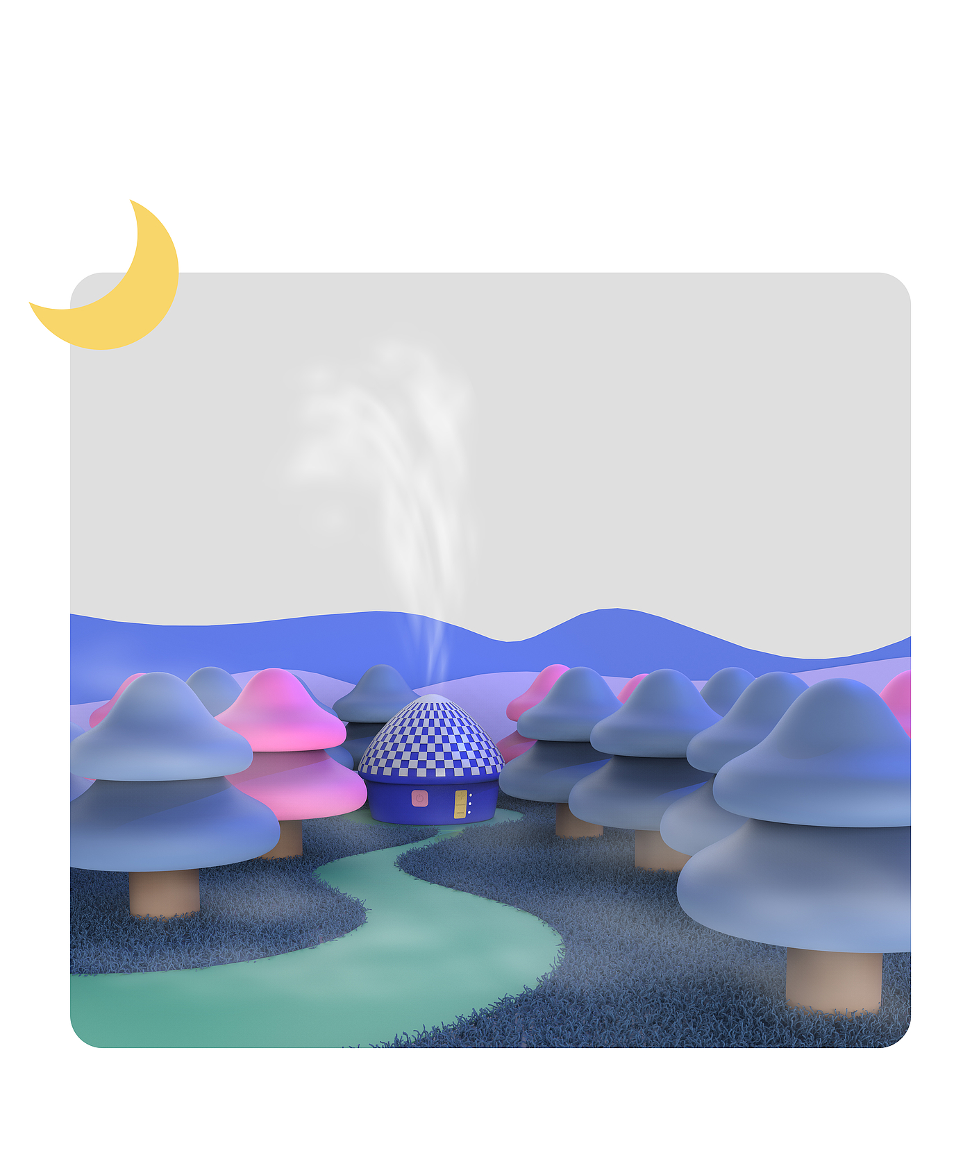 lovely，Childlike interest，Humidifier，Chessboard，originality，