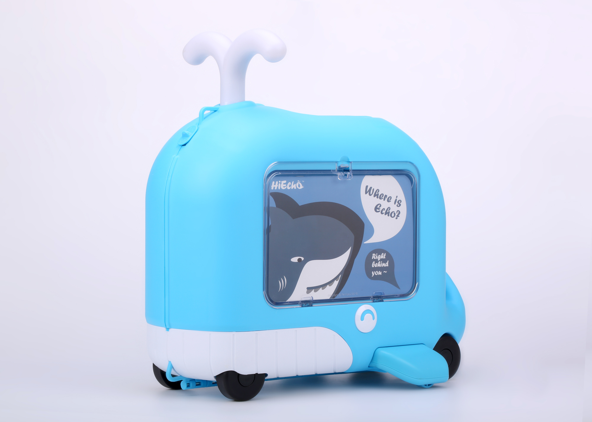 Blue whale Ike，children，Ride，suitcase，Toys，