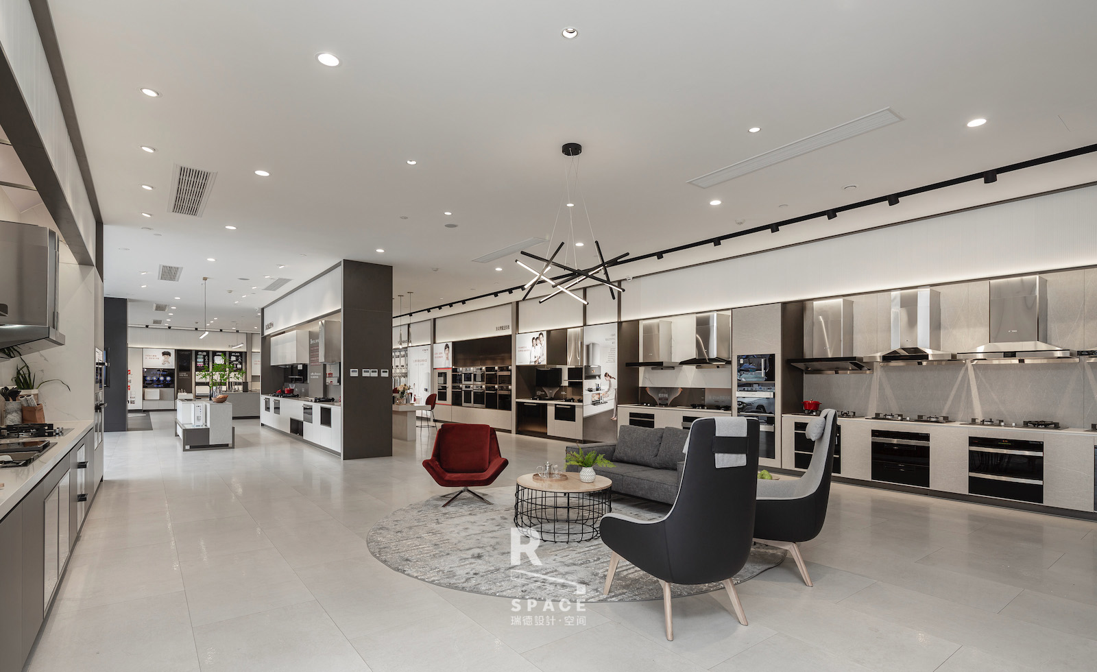 Red design，Fotile ，space design ，Model building，