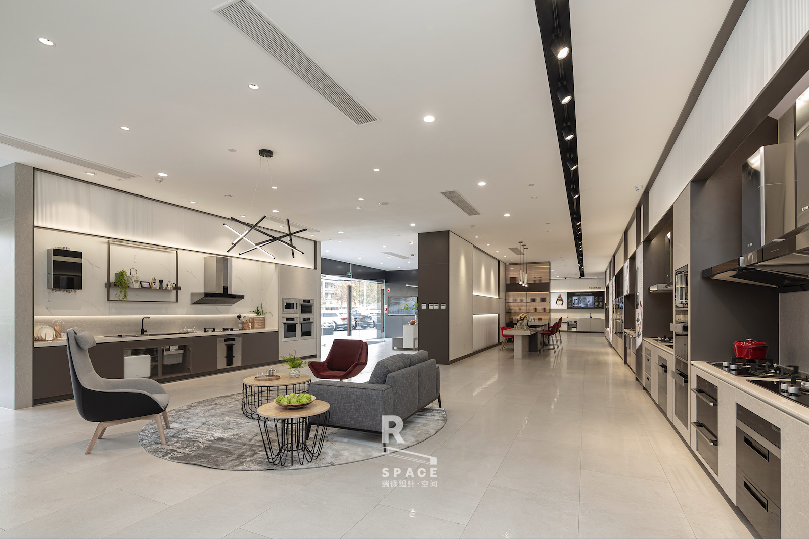 Red design，Fotile ，space design ，Model building，