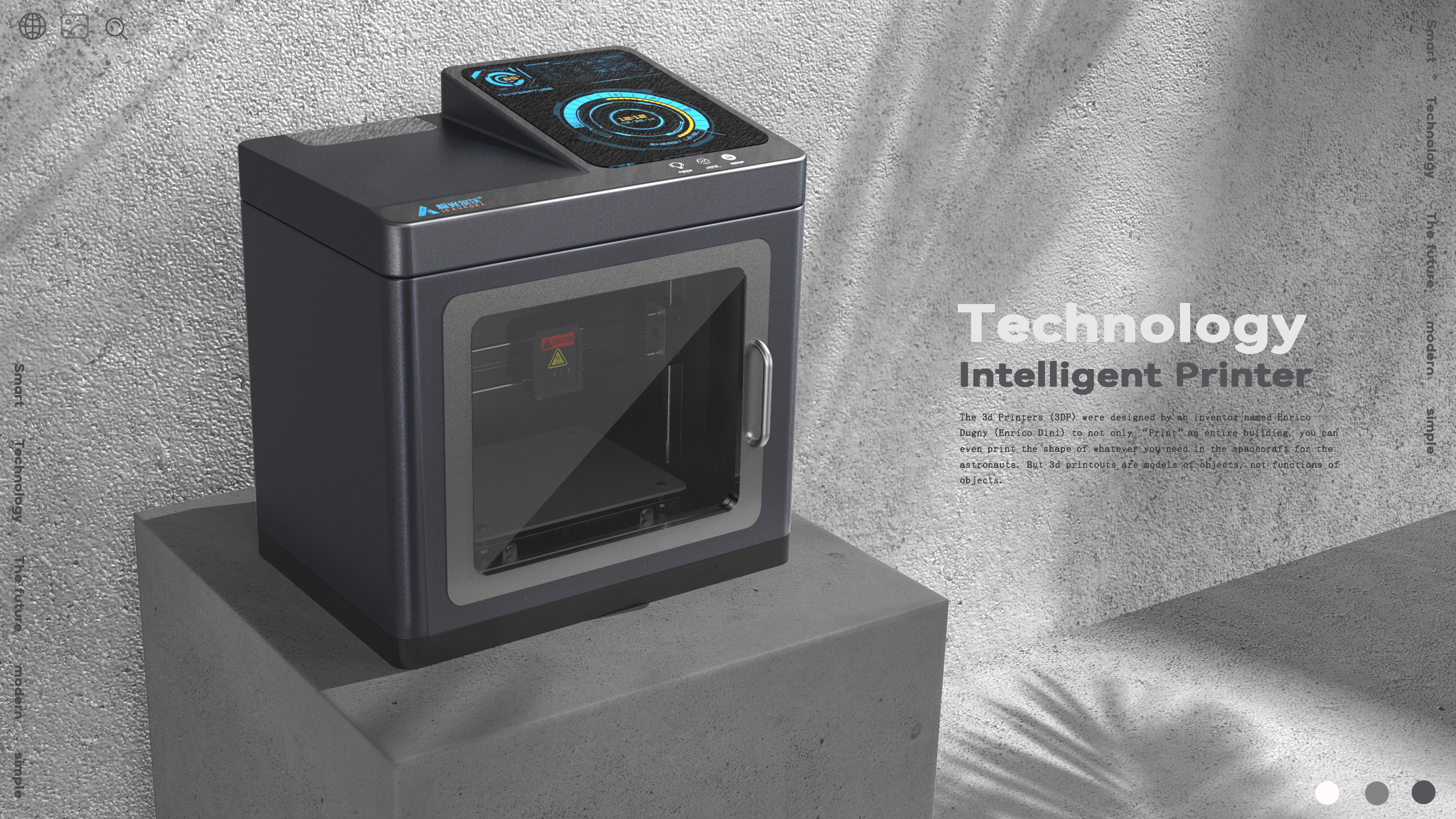 intelligence，Simplicity，3D printer，industrial equipment ，electronic product，Digital，