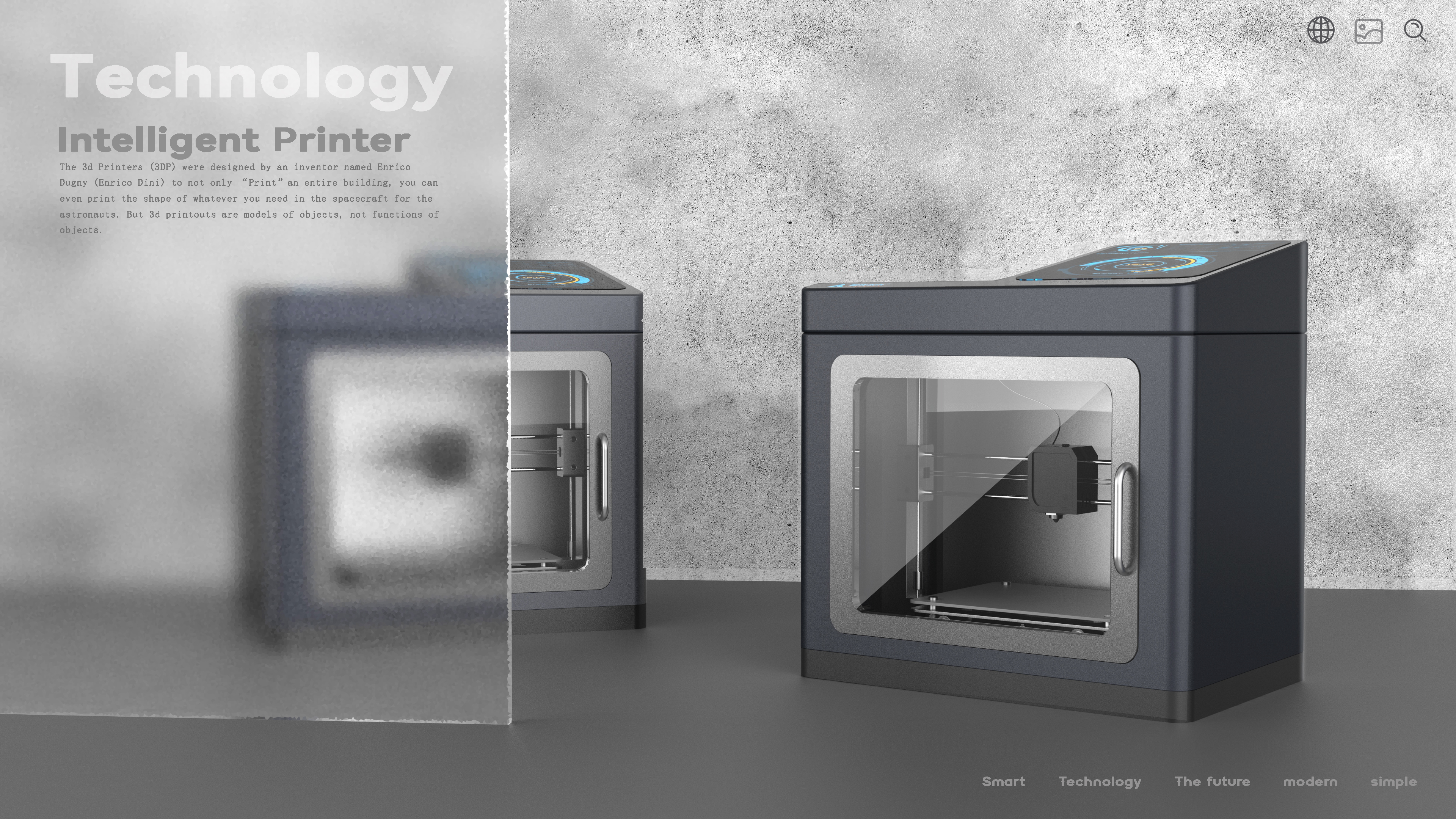 intelligence，Simplicity，3D printer，industrial equipment ，electronic product，Digital，