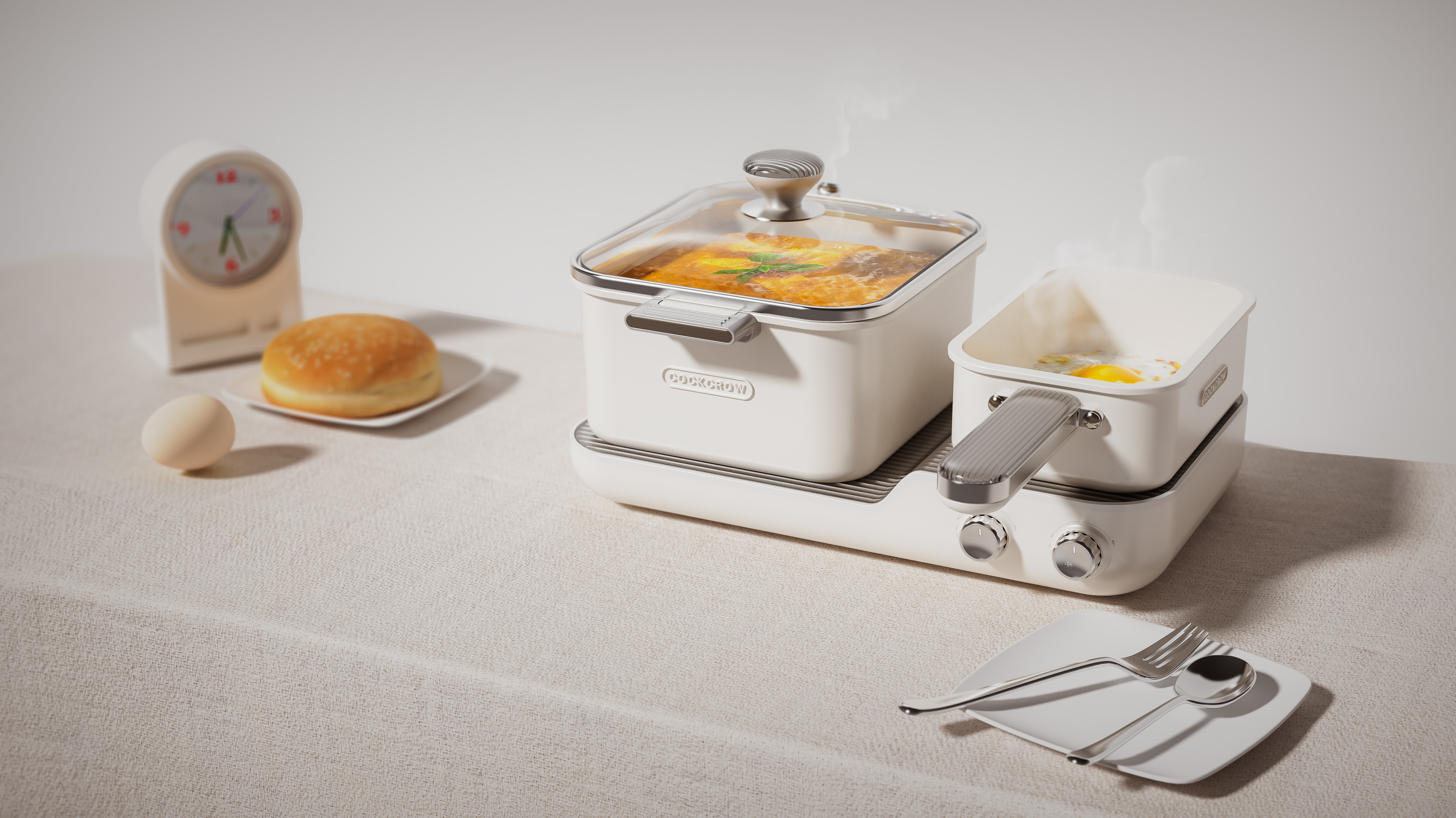 product design，industrial design，sample reels，keyshot，breakfast，Breakfast machine，