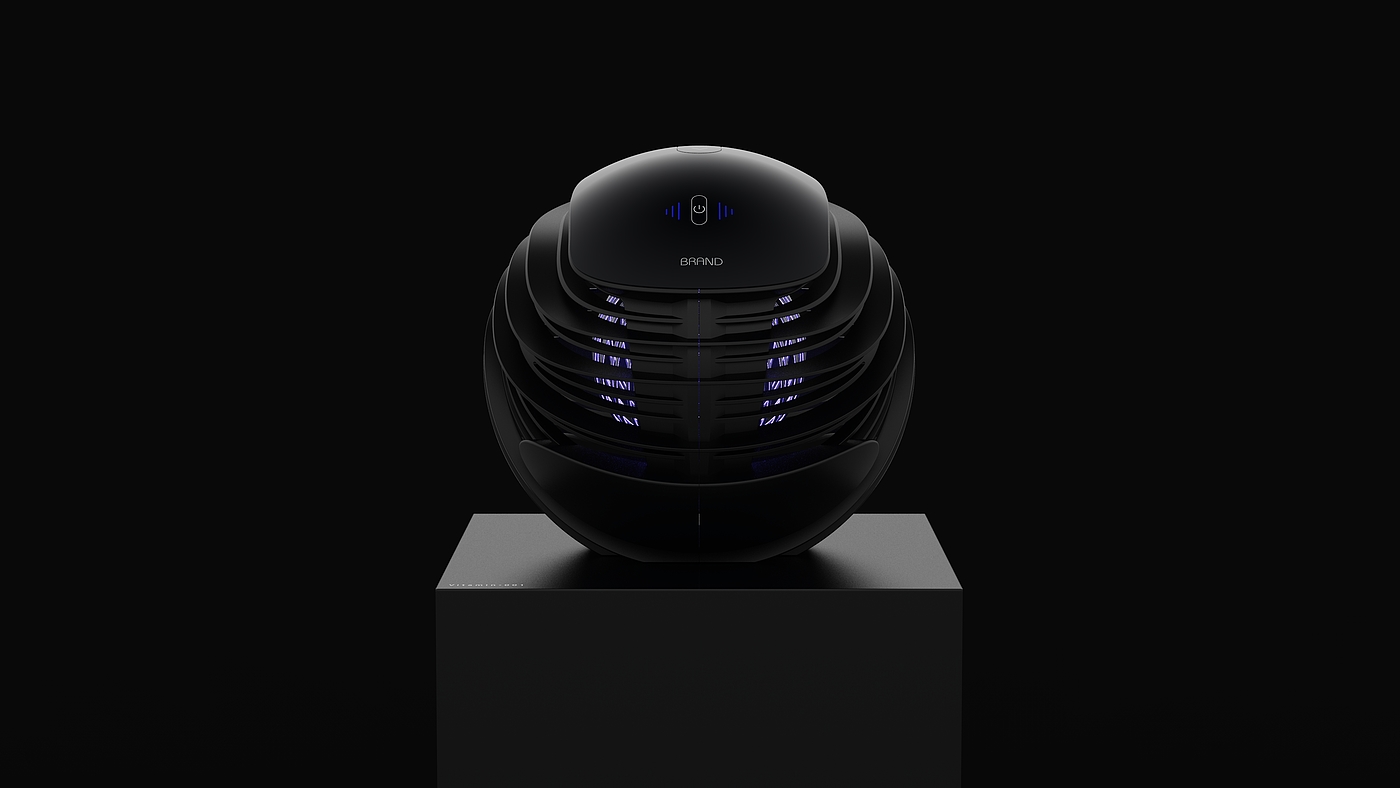 Mosquito killing lamp, industrial design, product development, rendering，