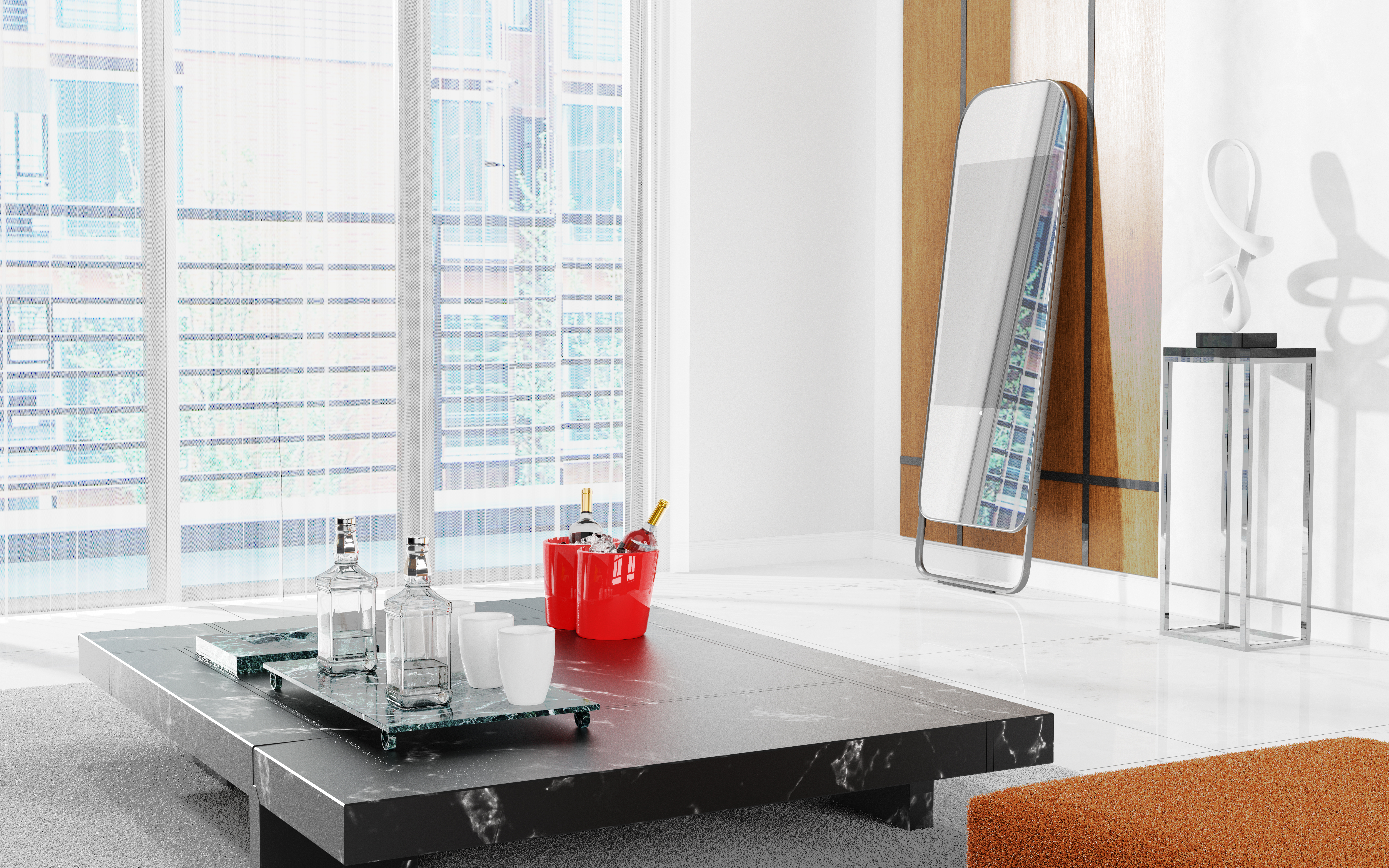 paper clip，Large screen，Mirror display，