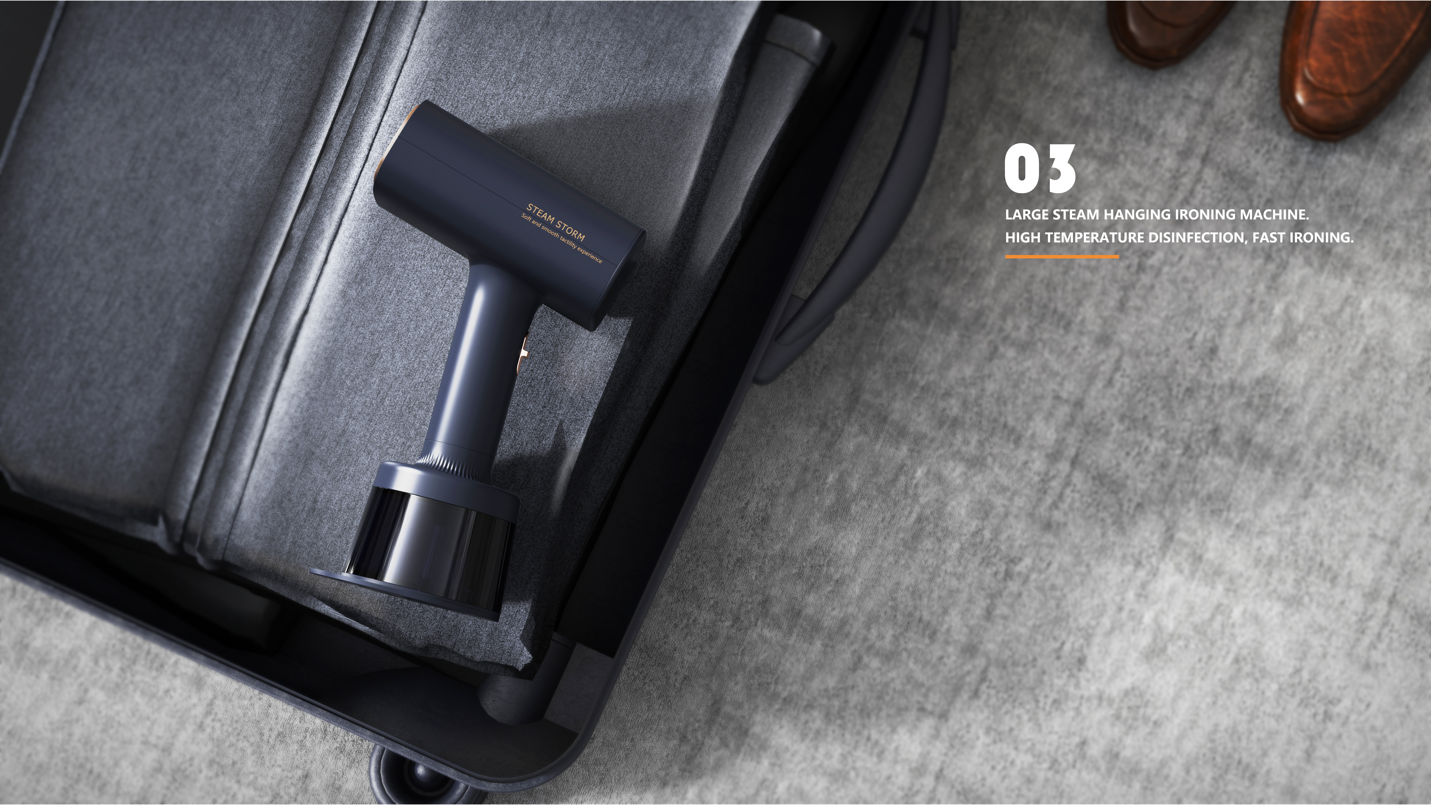 Point only design，product design，industrial design，for the domestic market，Hand held ironing machine，Steam iron，be younger，Feminization，