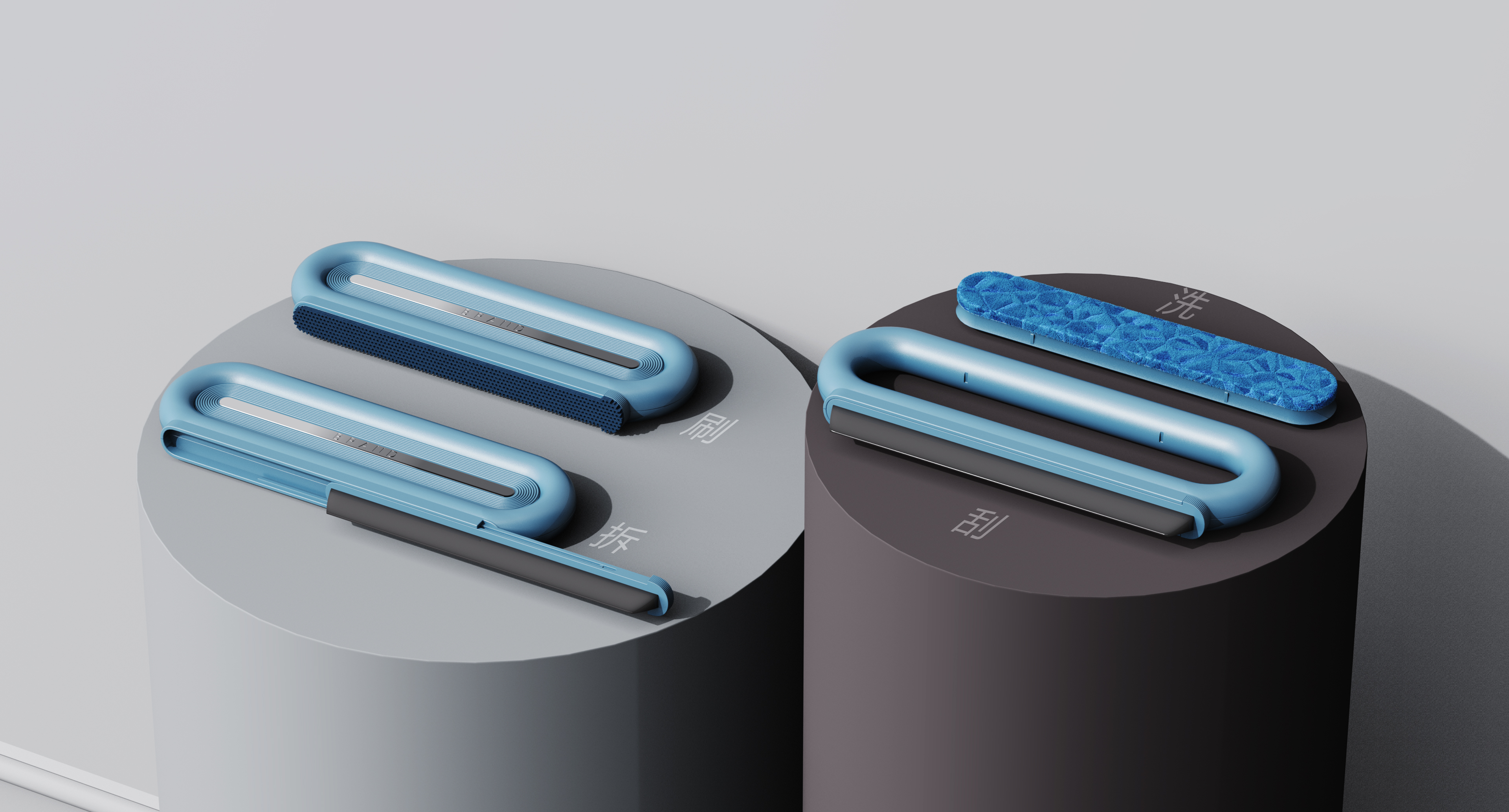 scraper，Broom，cleaning products，Glass，multi-function，modularization，Runway circle，Daily Necessities，