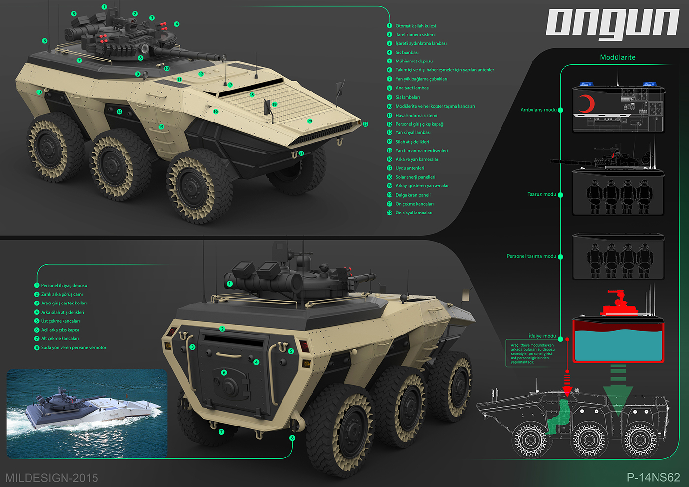 ONGUN，Tank，military，