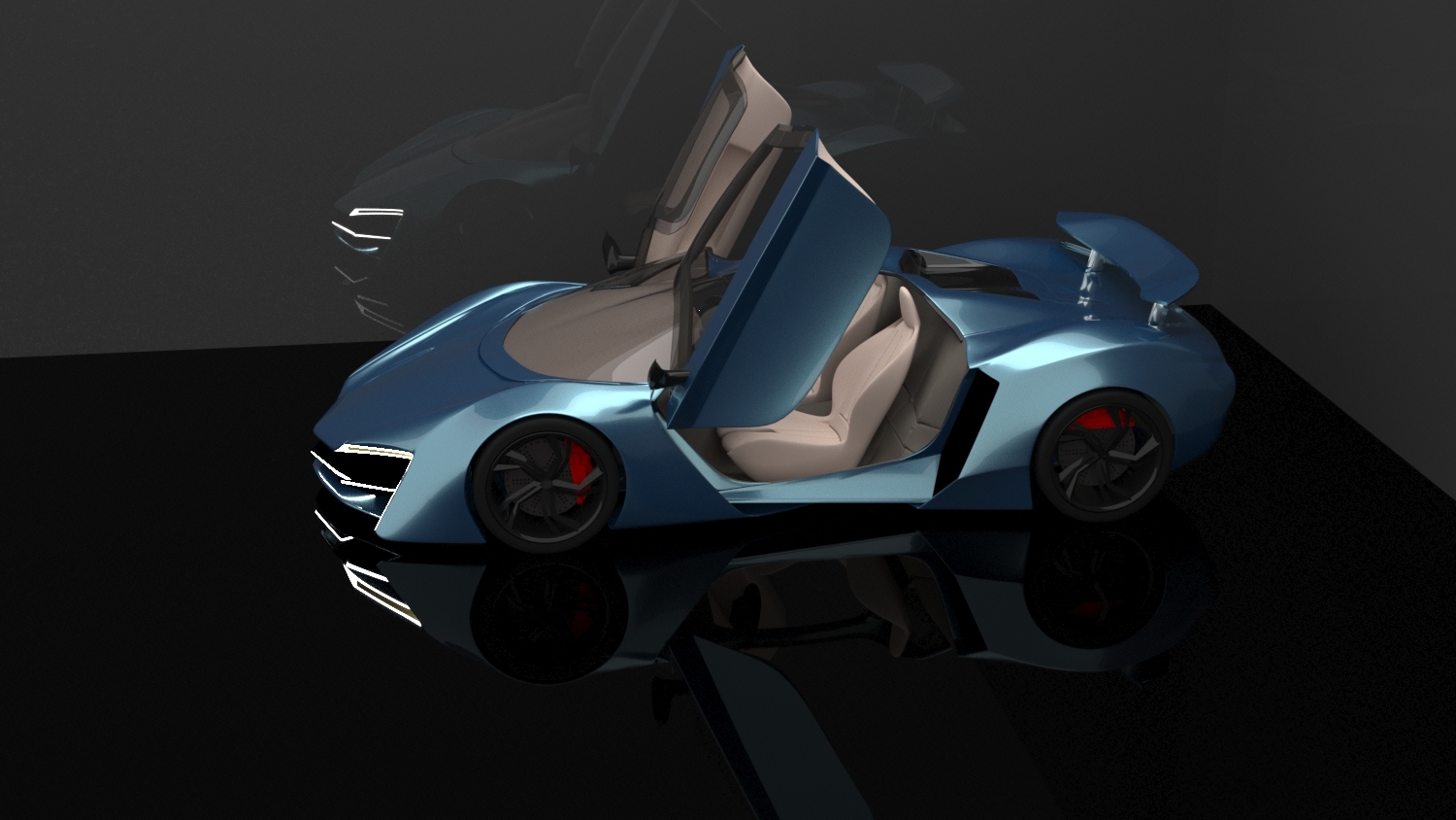 Sports car，Automobile design，Automobile appearance design，product design，3D rendering，