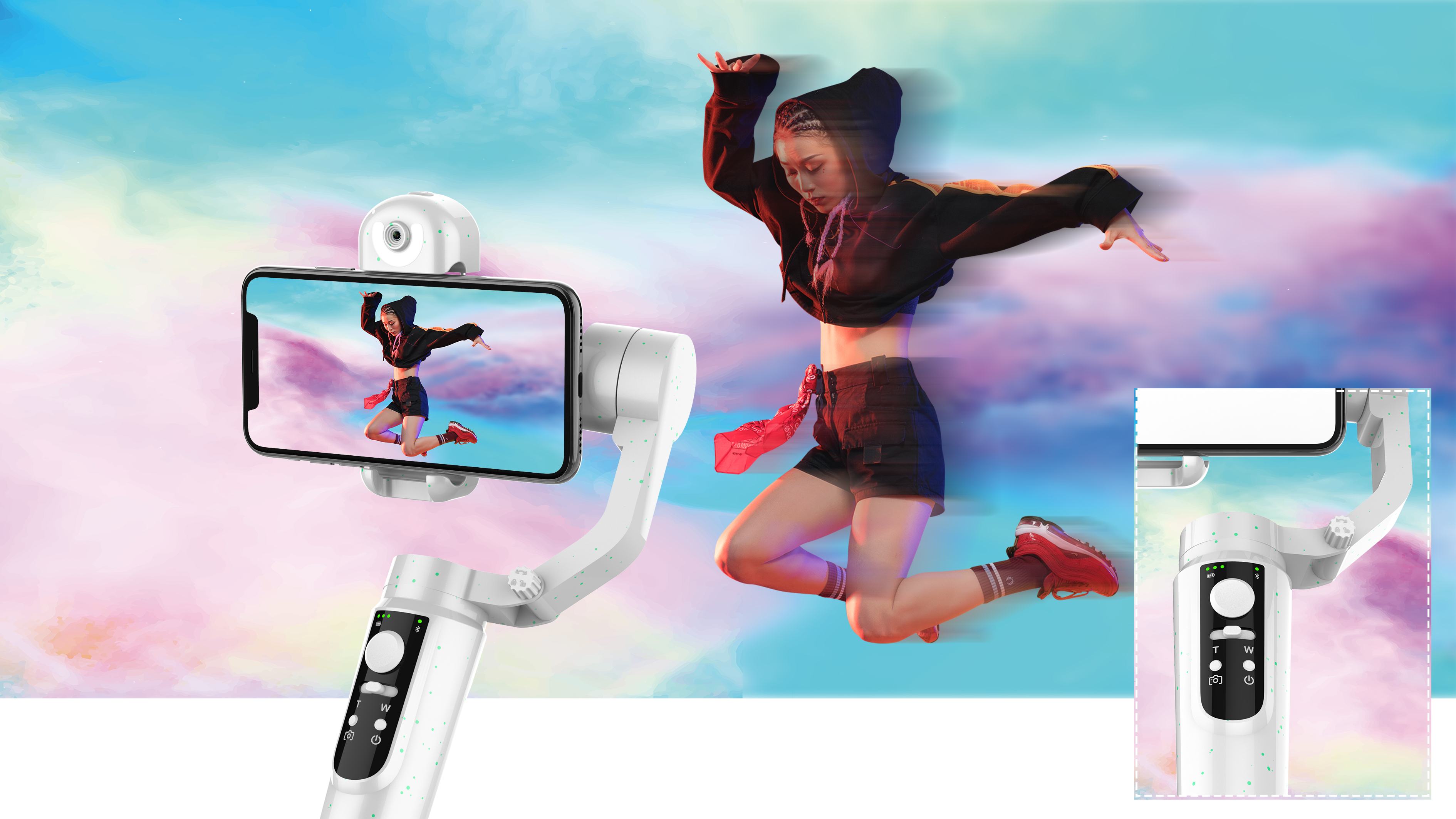 Mobile pan tilt stabilizer，