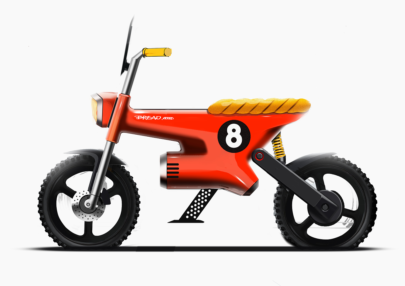 vehicle，conceptual design，motorcycle，Snowmobile，sketch，Blender3DSKETCH，2DRENDERATION，
