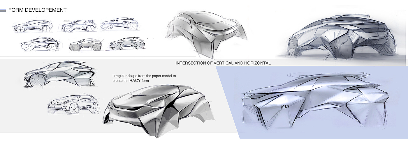 KIa - OSPREY，automobile，sketch，