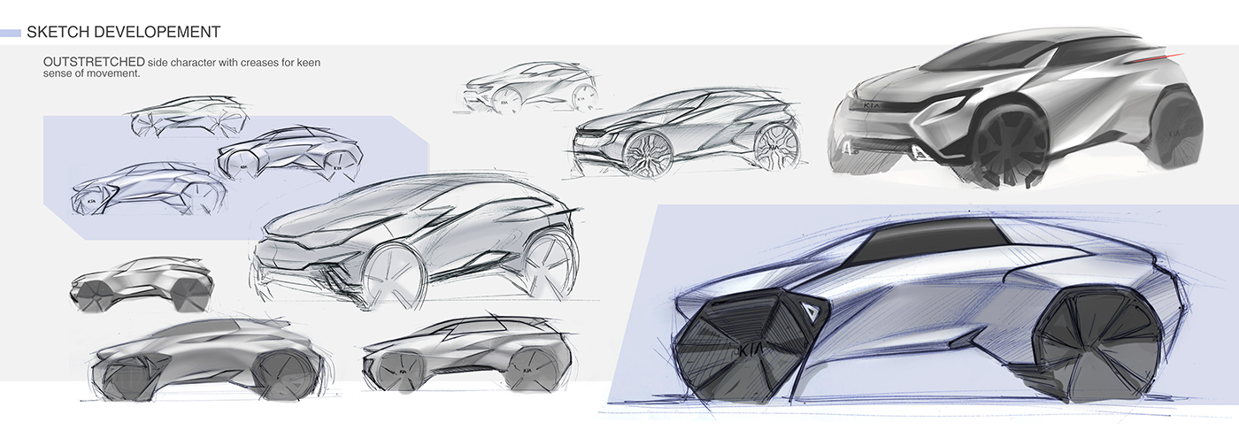 KIa - OSPREY，automobile，sketch，