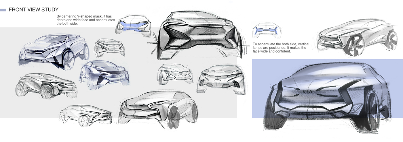 KIa - OSPREY，automobile，sketch，