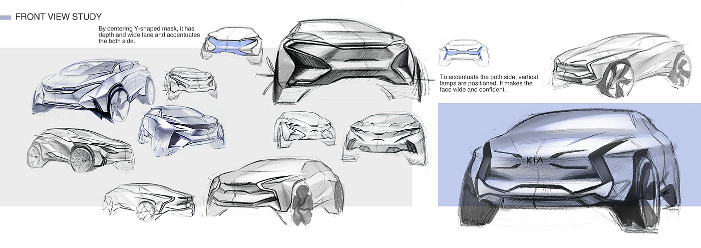 KIa - OSPREY，automobile，sketch，