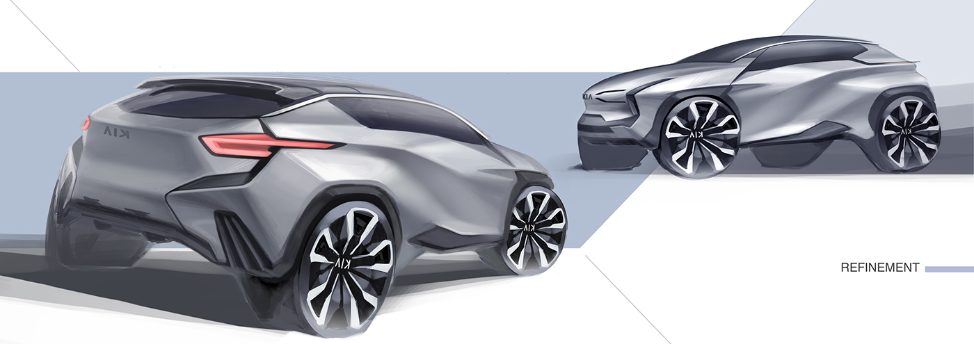 KIa - OSPREY，automobile，sketch，