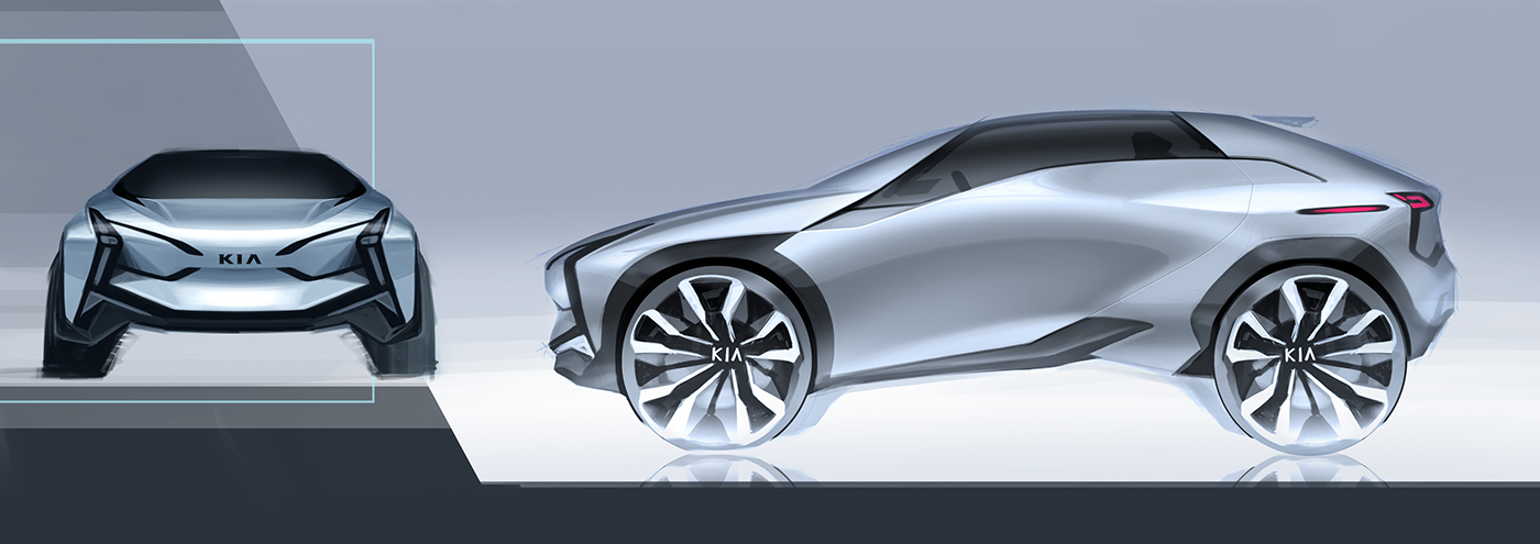 KIa - OSPREY，automobile，sketch，