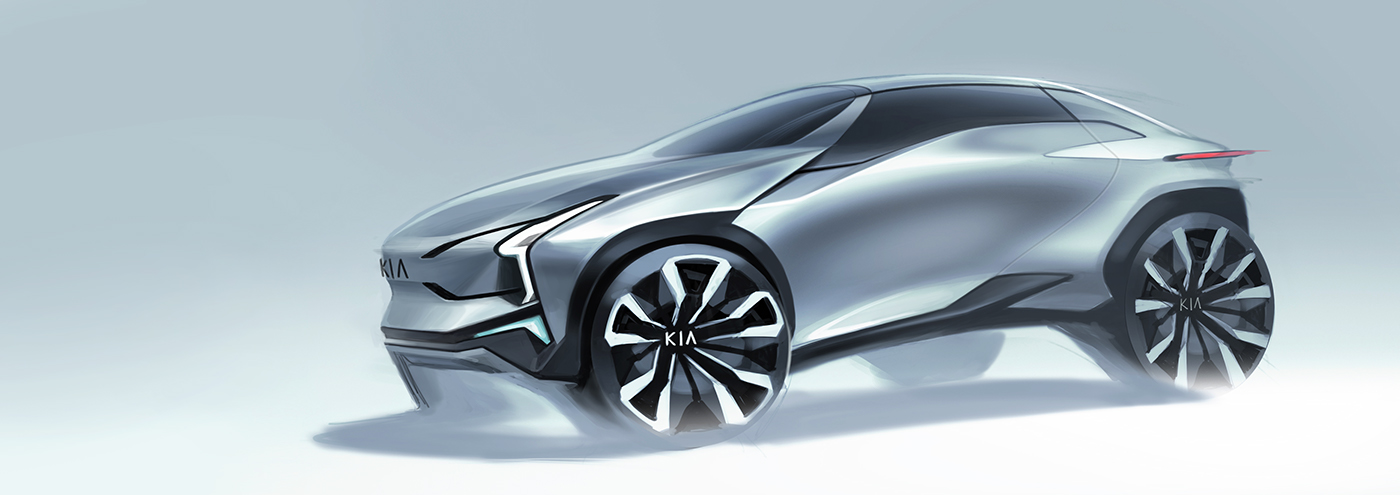 KIa - OSPREY，automobile，sketch，