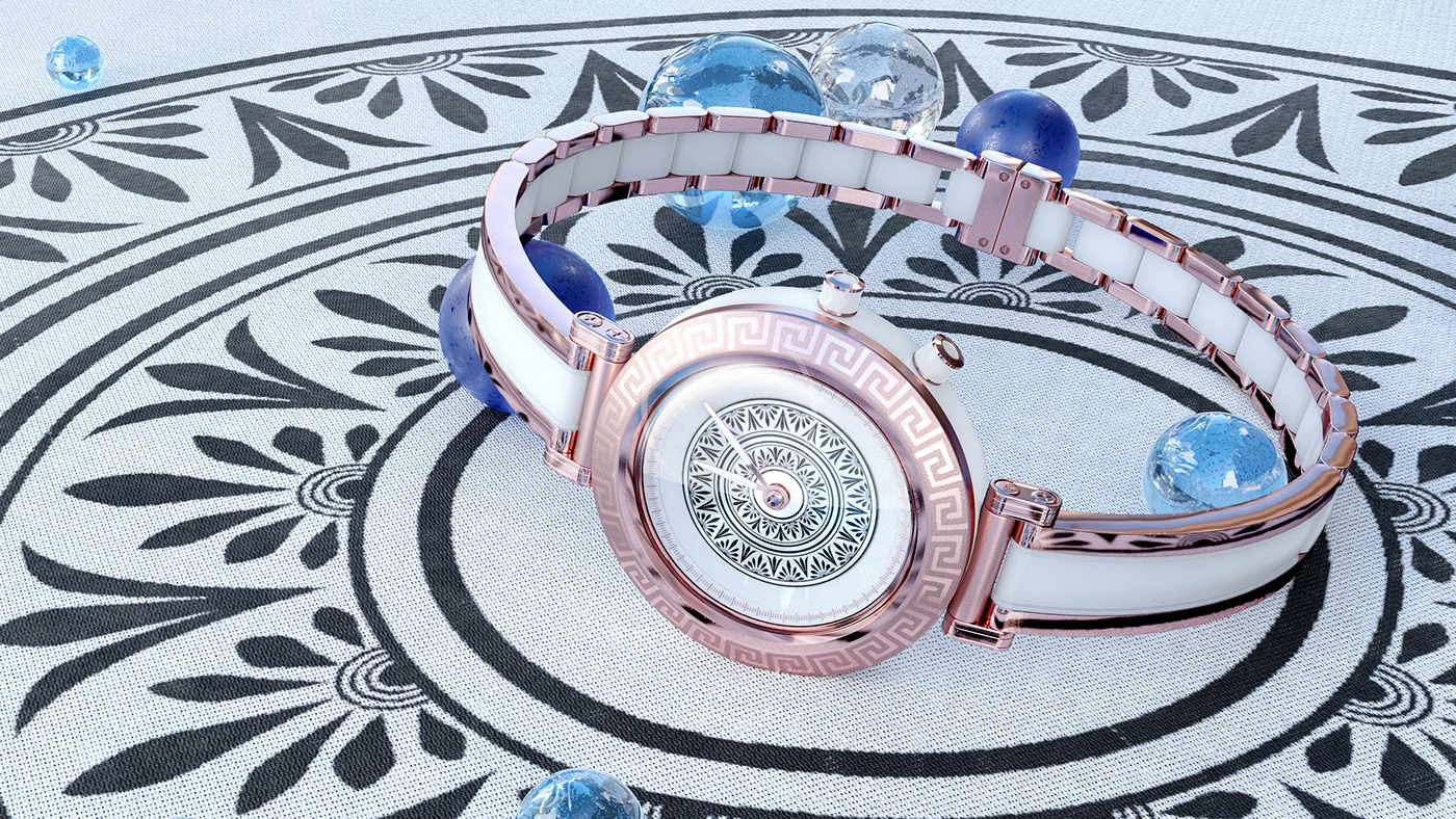 Diane，Wrist watch，Render，