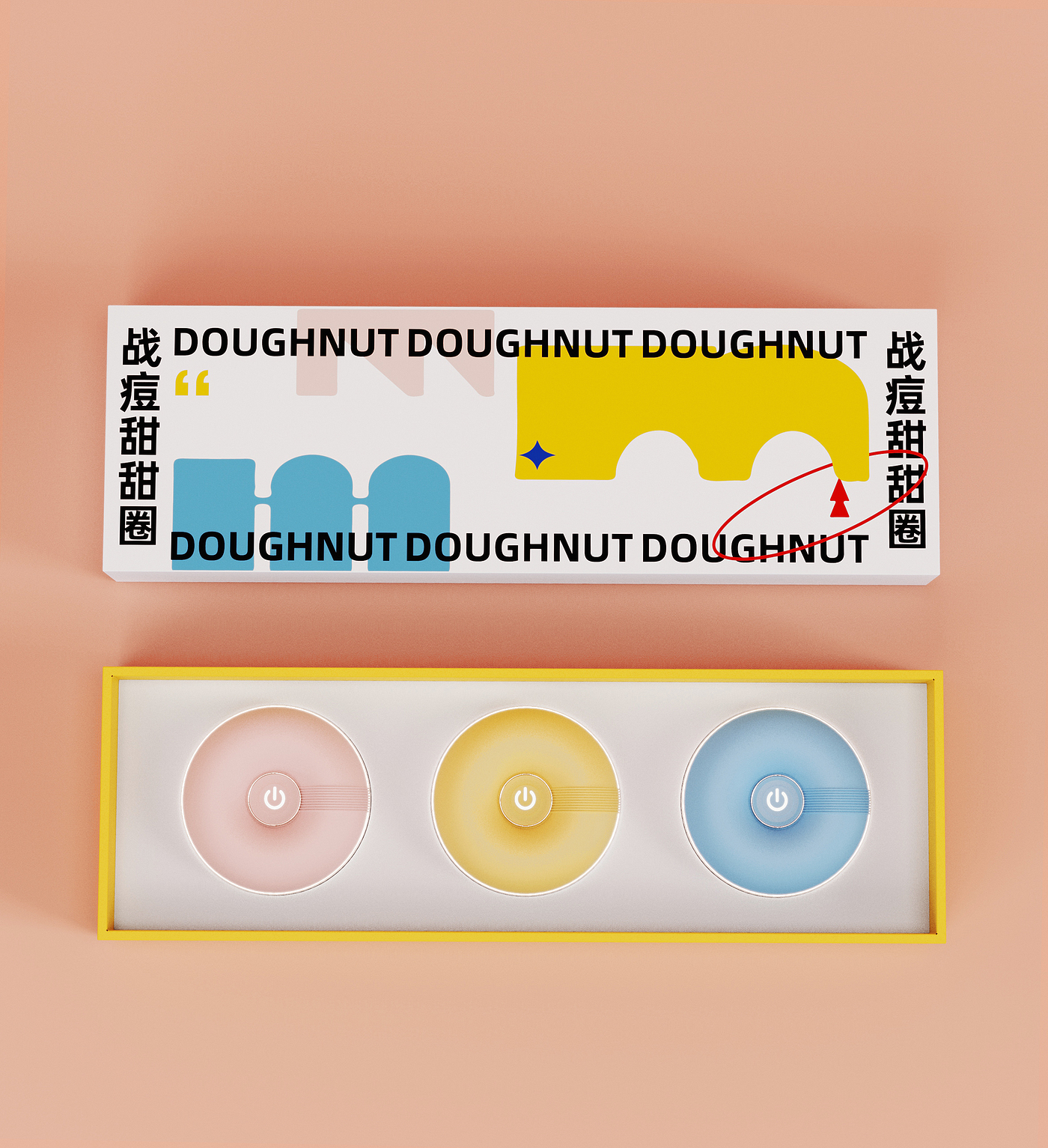 Red and blue light，acne treatment，Anti-Acne ，doughnut，cosmetic instrument，Acne removing beauty instrument，Acne removing artifact，Personal beauty care，