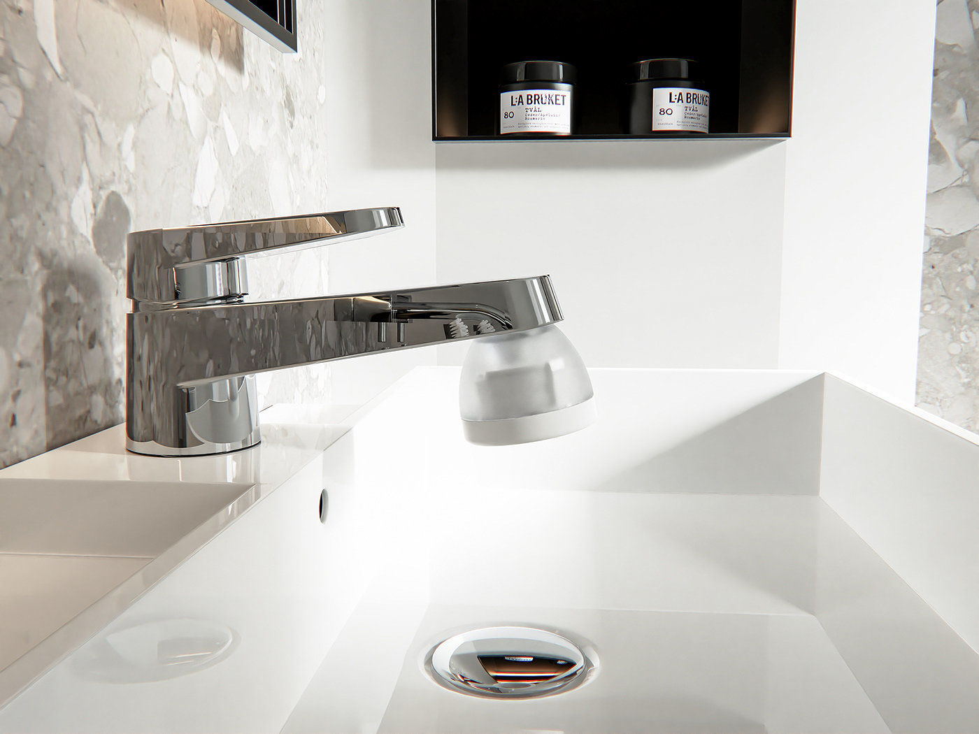 水龙头，浴室，clean，FAUCET，产品设计，工业设计，modern，simple design，