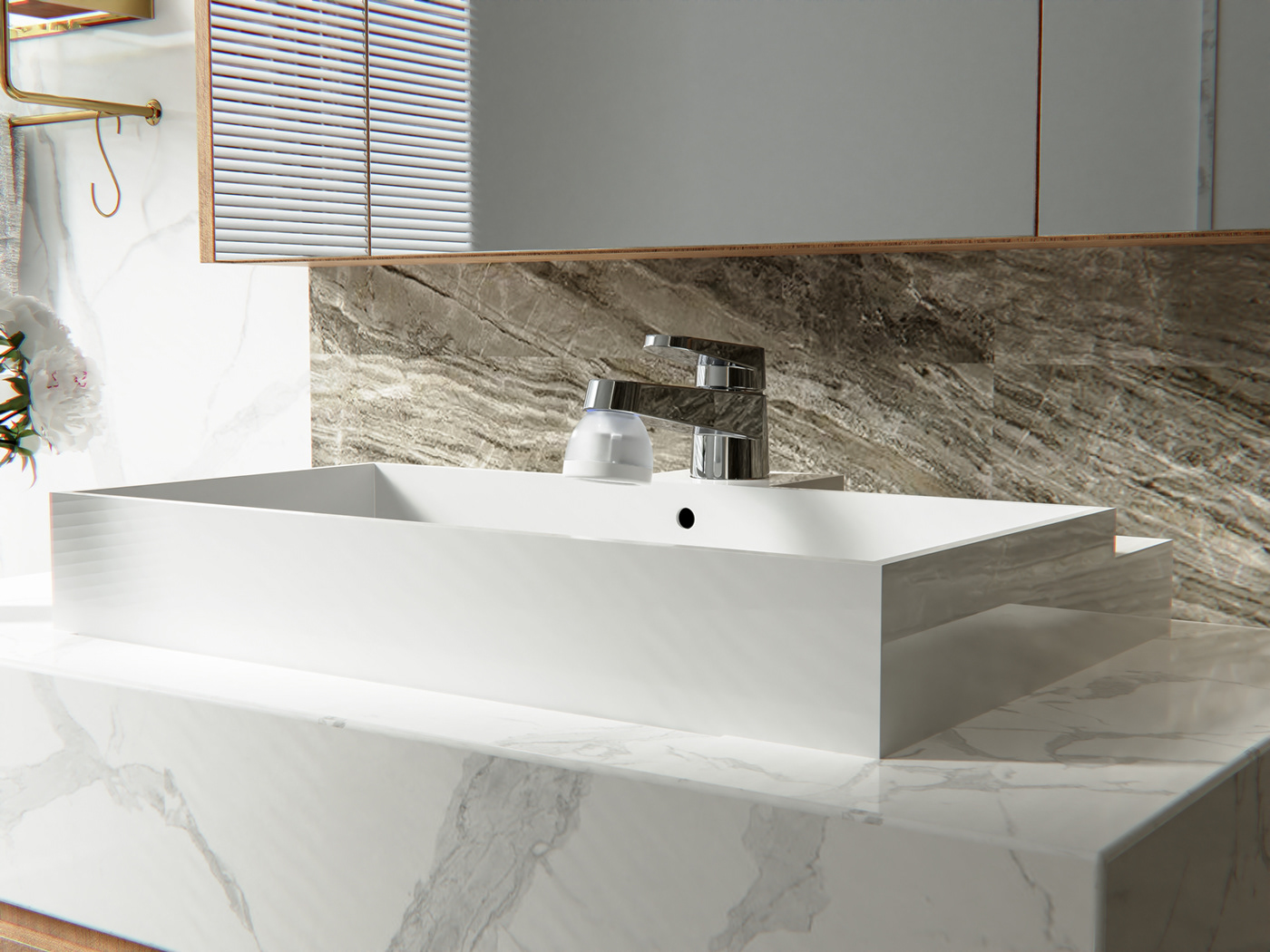 water tap，Shower Room，clean，FAUCET，product design，industrial design，modern，simple design，