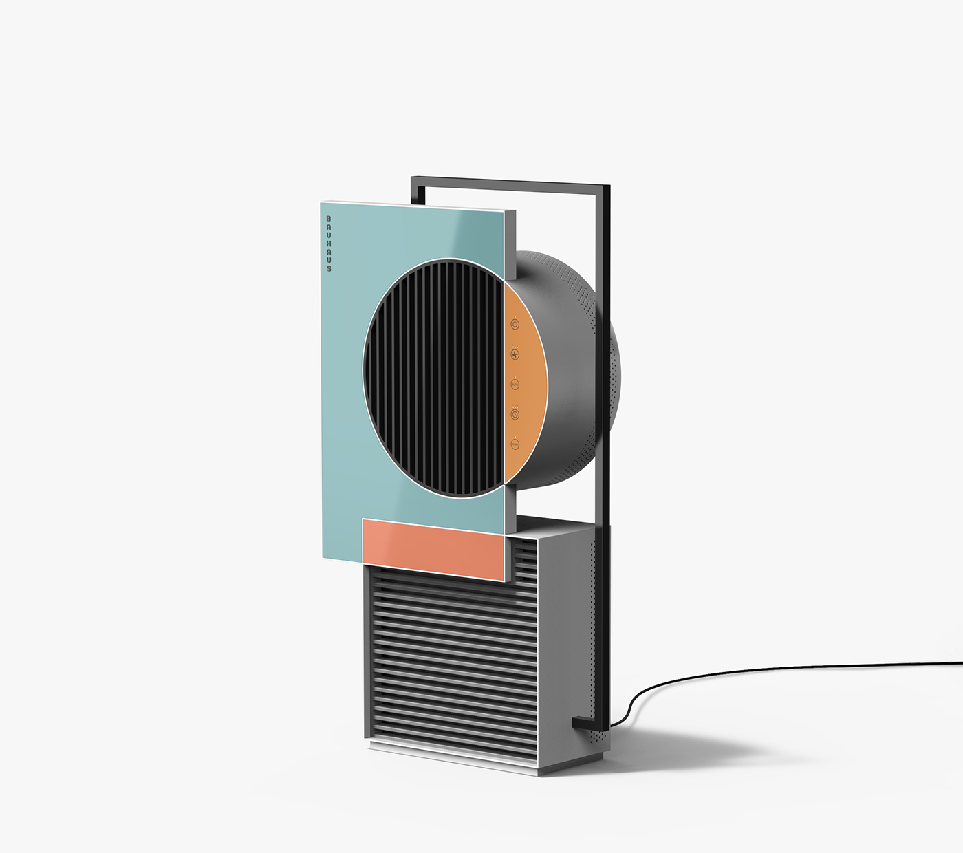 air cleaner，Bauhaus style，"Simplicity is the ultimate"，air，Air Purifier，product design，product，