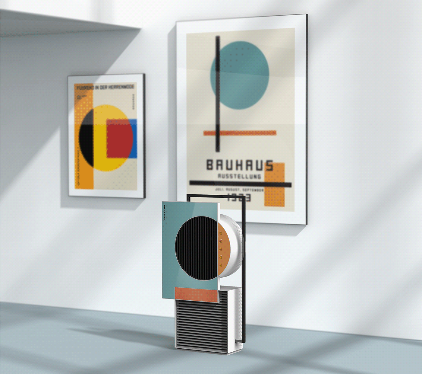 air cleaner，Bauhaus style，"Simplicity is the ultimate"，air，Air Purifier，product design，product，