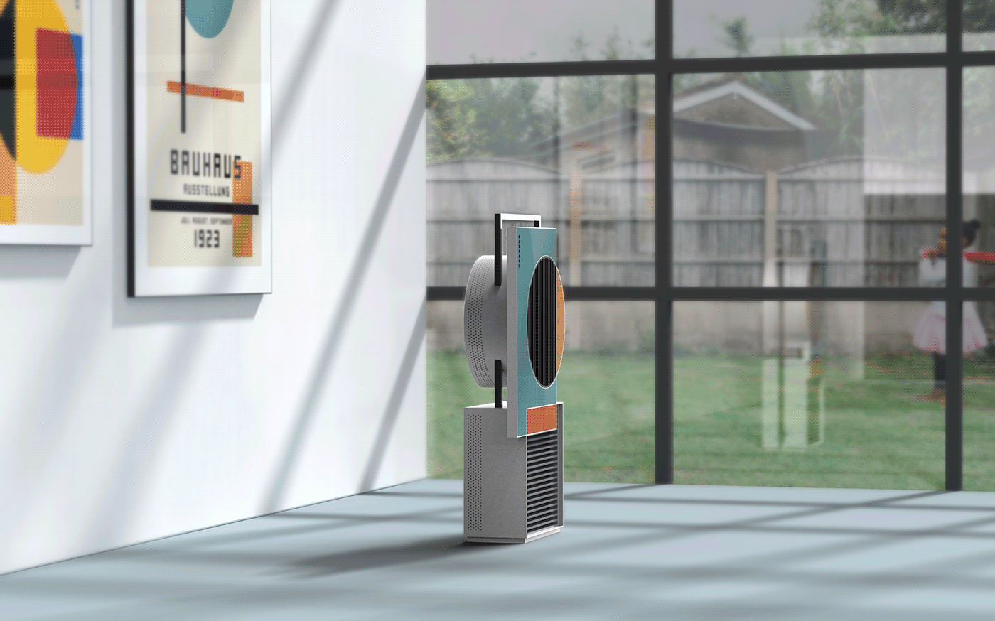 air cleaner，Bauhaus style，"Simplicity is the ultimate"，air，Air Purifier，product design，product，