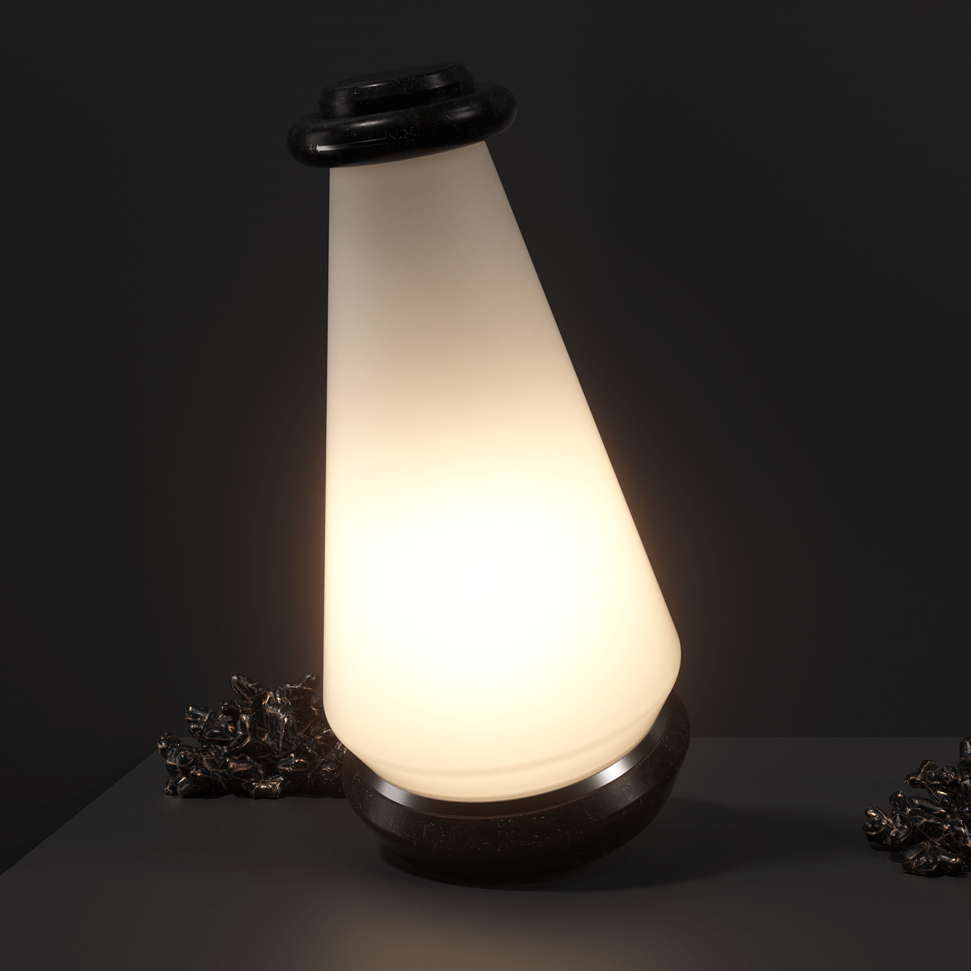 Zinc lamp，product design，3d，graphical，industrial design，lamps and lanterns，