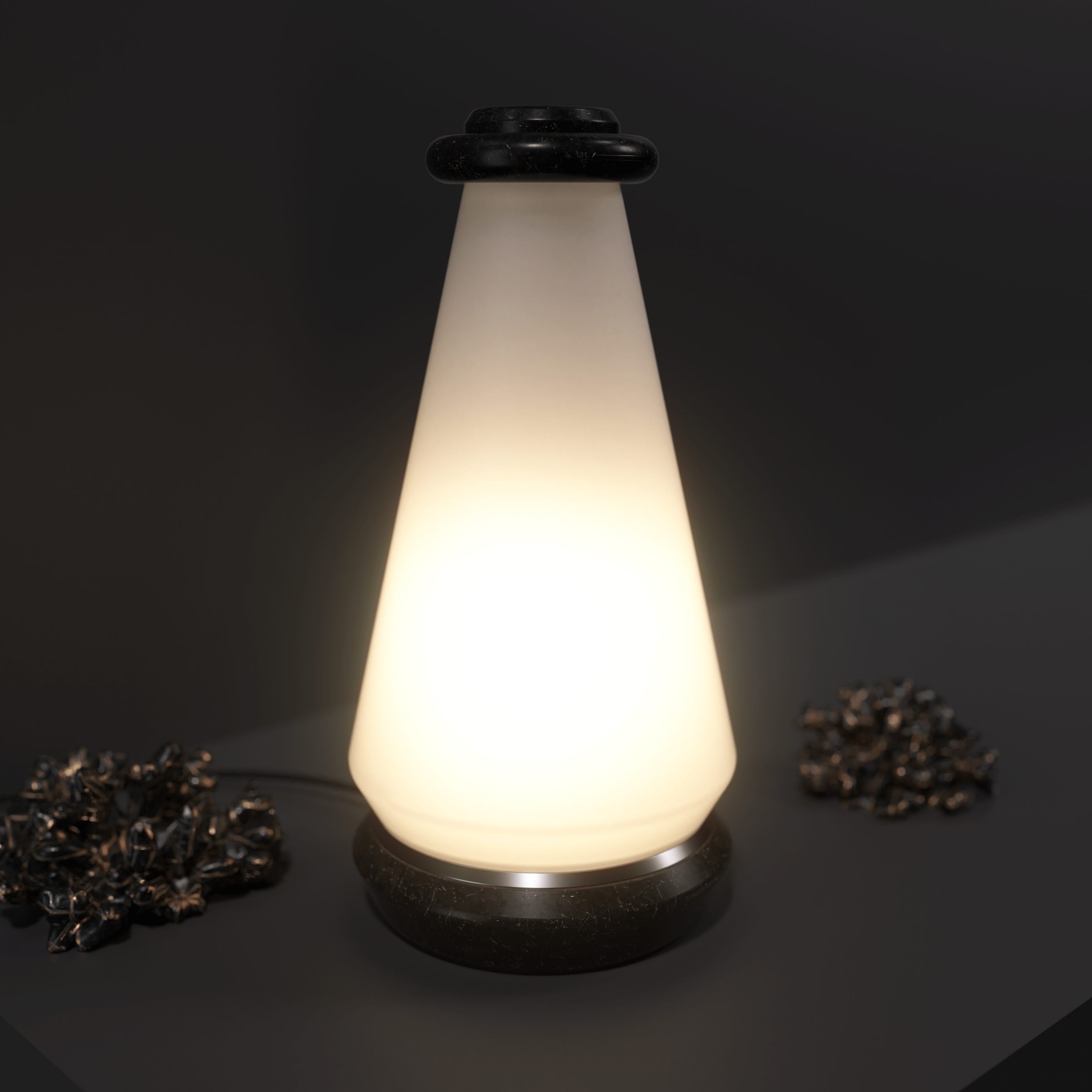 Zinc lamp，product design，3d，graphical，industrial design，lamps and lanterns，