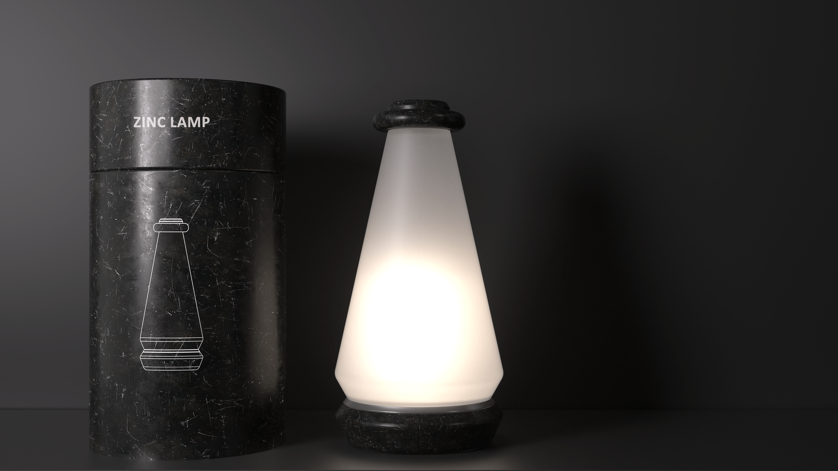 Zinc lamp，product design，3d，graphical，industrial design，lamps and lanterns，