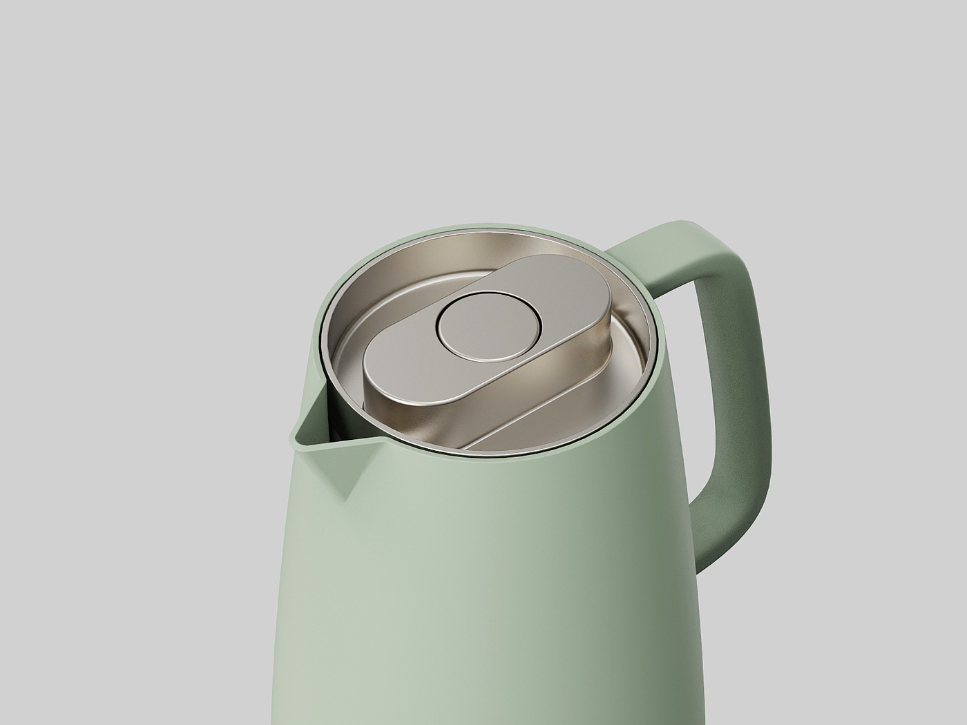 保温壶，茶壶，塑料，金属，简洁，